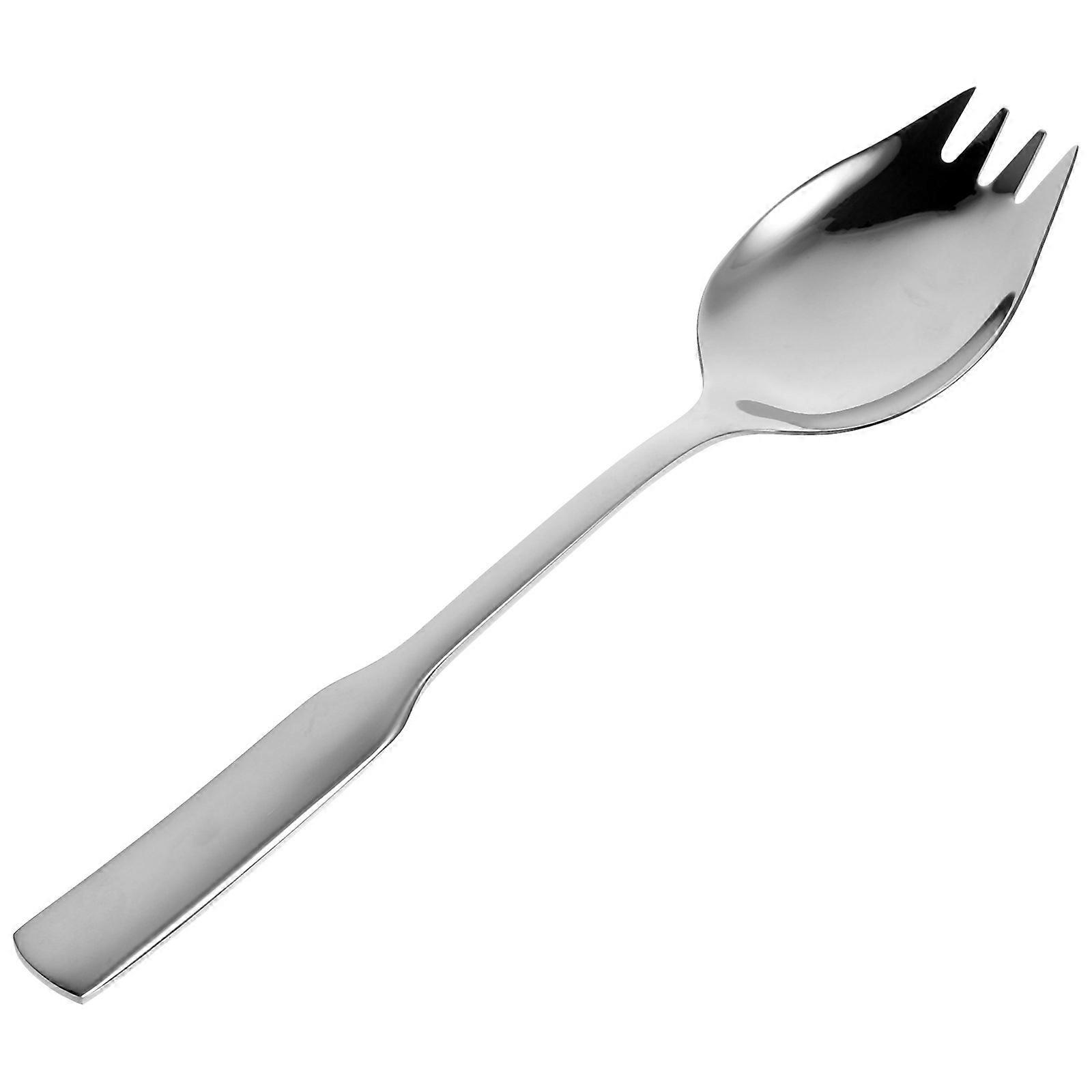 Noodle Κουτάλι Πιρούνι Ανοξείδωτο Ατσάλι Χοιρινό Πιρούνι Κουτάλι Κουτάλι Σαλάτα Κουτάλι Σερβιρίσματος Καθημερινής Χρήσης Ασήμι 1Pack