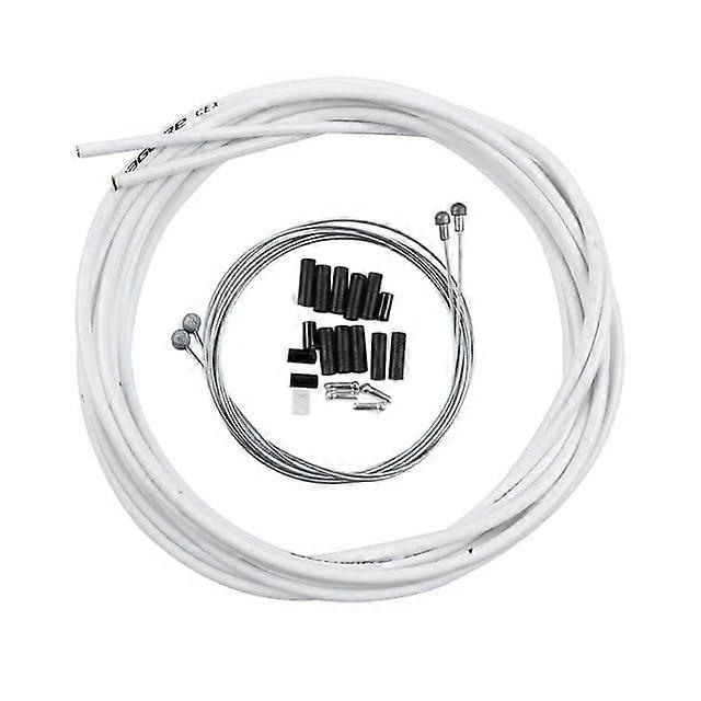Brake Cable Bicycle Cable Set 4mm 5mm MTB Shift Cable Housing Front Derailleur Brake Cable White Durable Reliable Performance