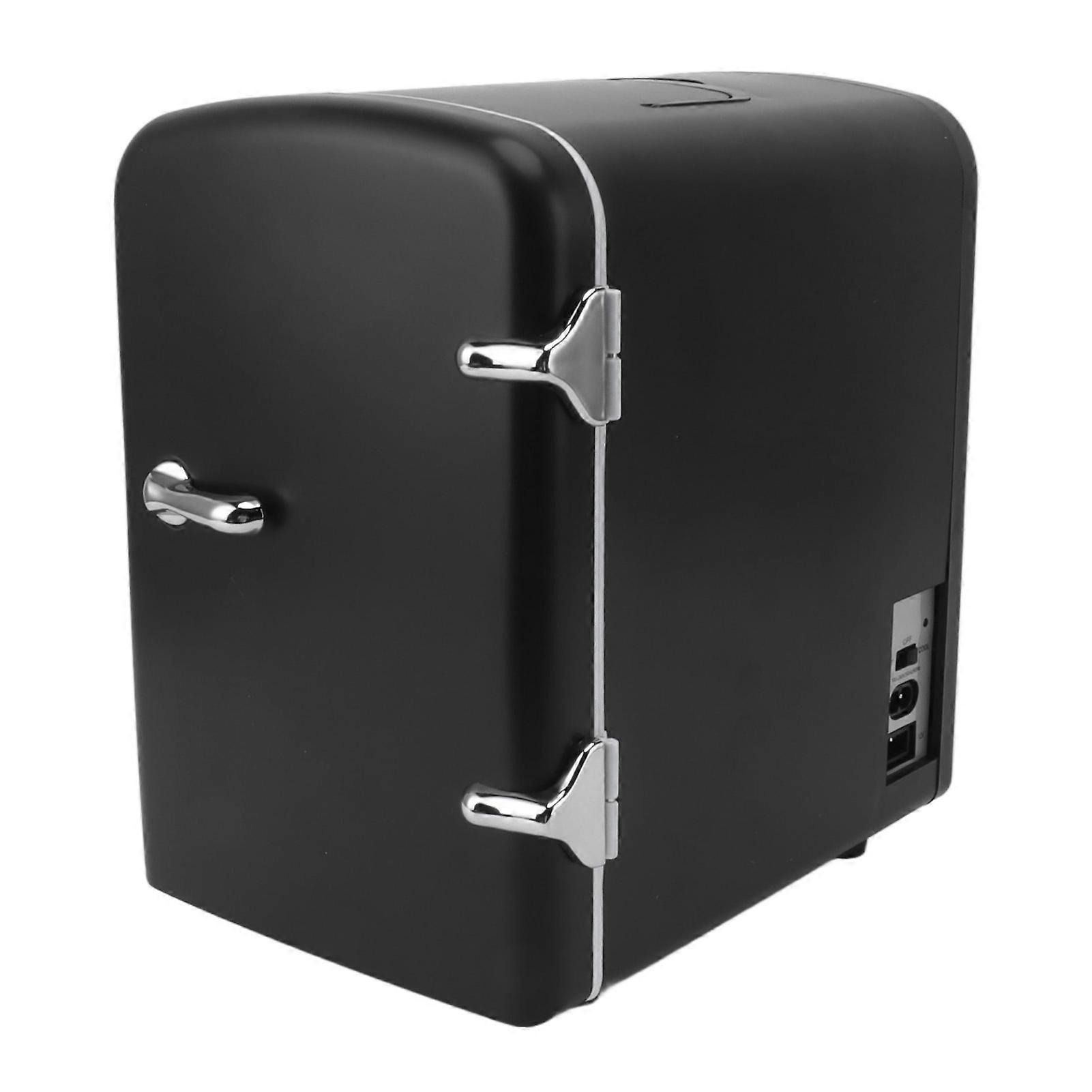 Mini Fridge 36W 4L 6cans Capacity Portable Travel Car Refrigerator Cooler and Warmer Low Noise with DC12V Car Adapter for Skincare Snacks