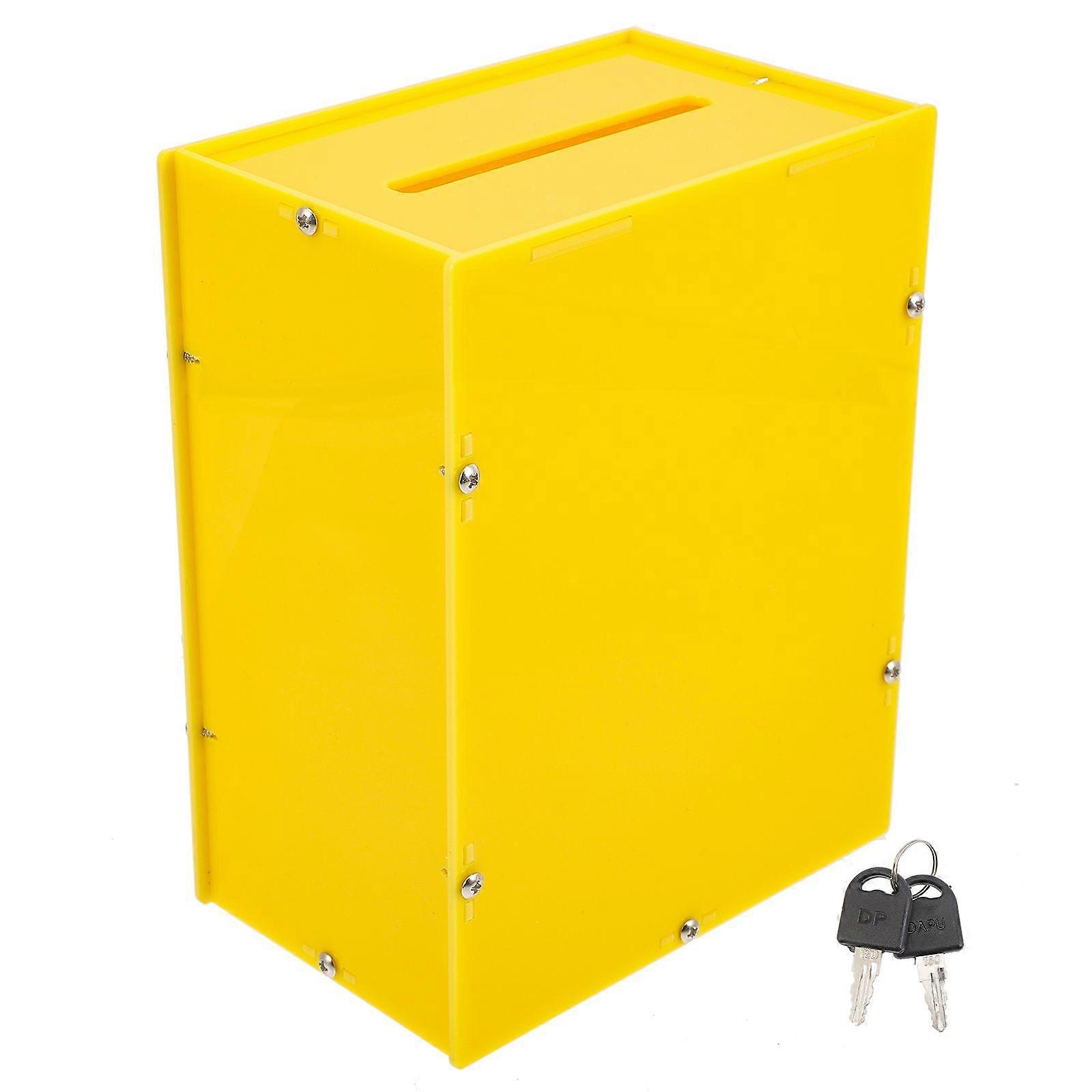 Ballot Box Acrylic Voting Box Suggestion Box Wall Ballot Box with Slot and Lock