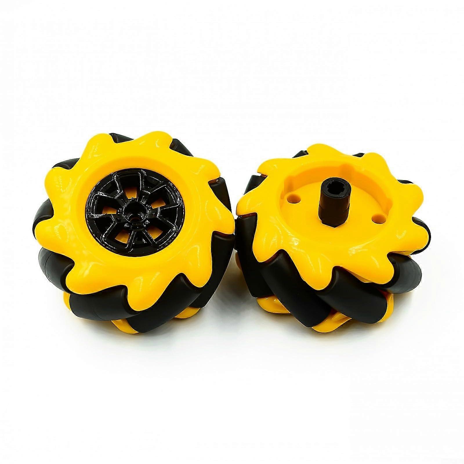 DIY For Mecanum Wheels Set for Robotic Cars Parts for Enthusiasts and Educational Robotics Kits (60 mm)