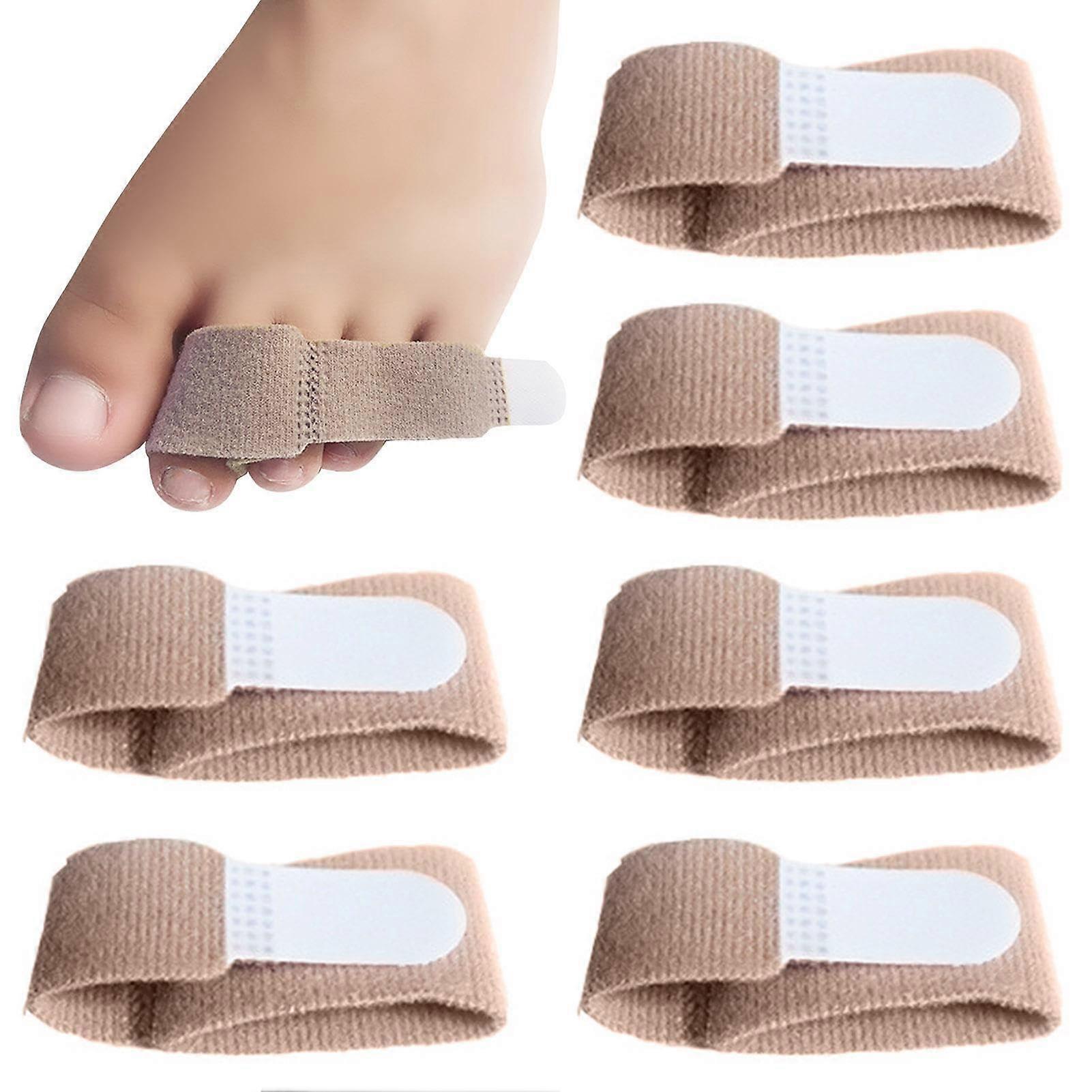 Toe Bandages Pack of 6 Hammer Toe Correctors, Toe Separator Big Toe Spacer for Correcting Hammer Toes, Broken Toes and Overlapping Toes