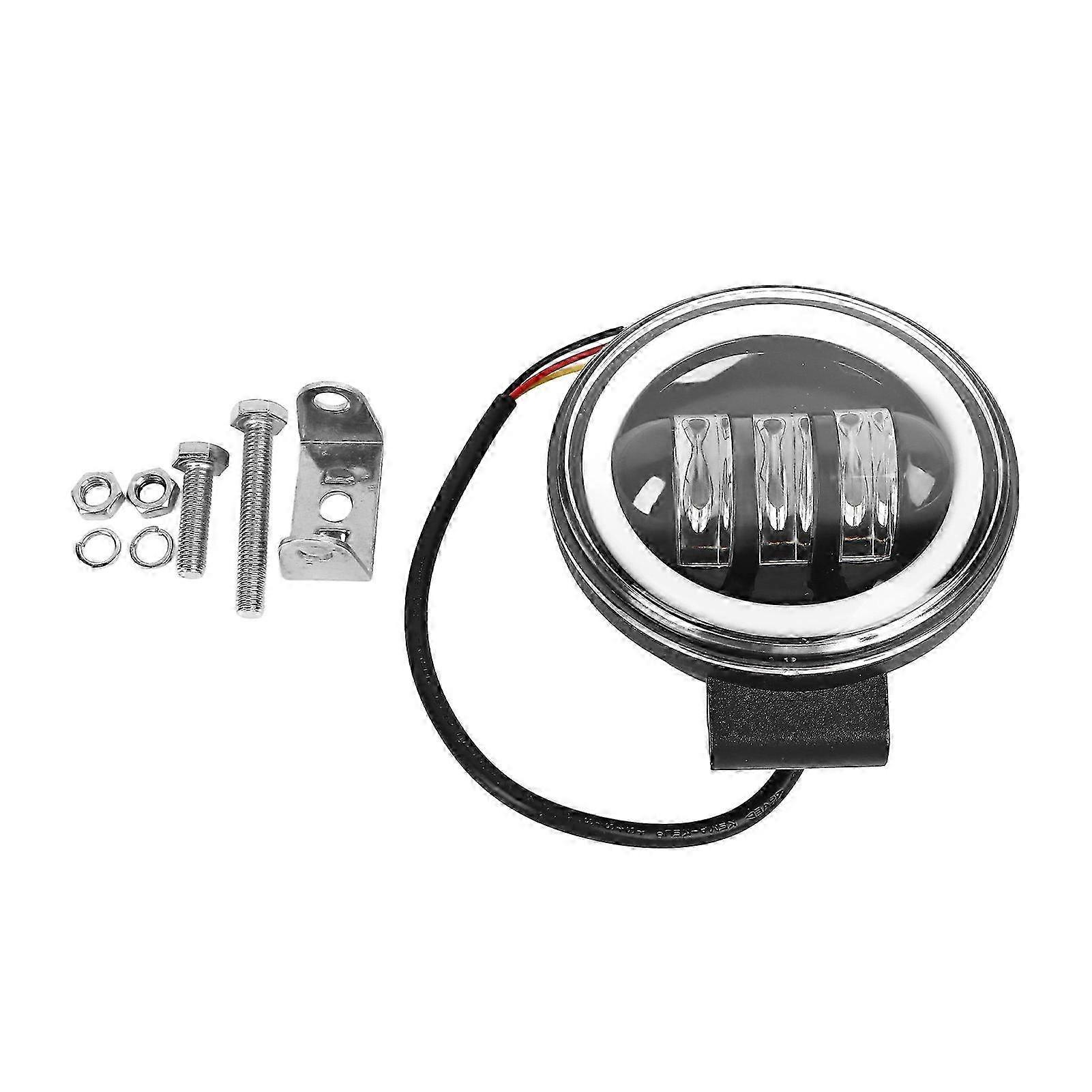 High Brightness Round LED External Working Warning Light for Motorcycle