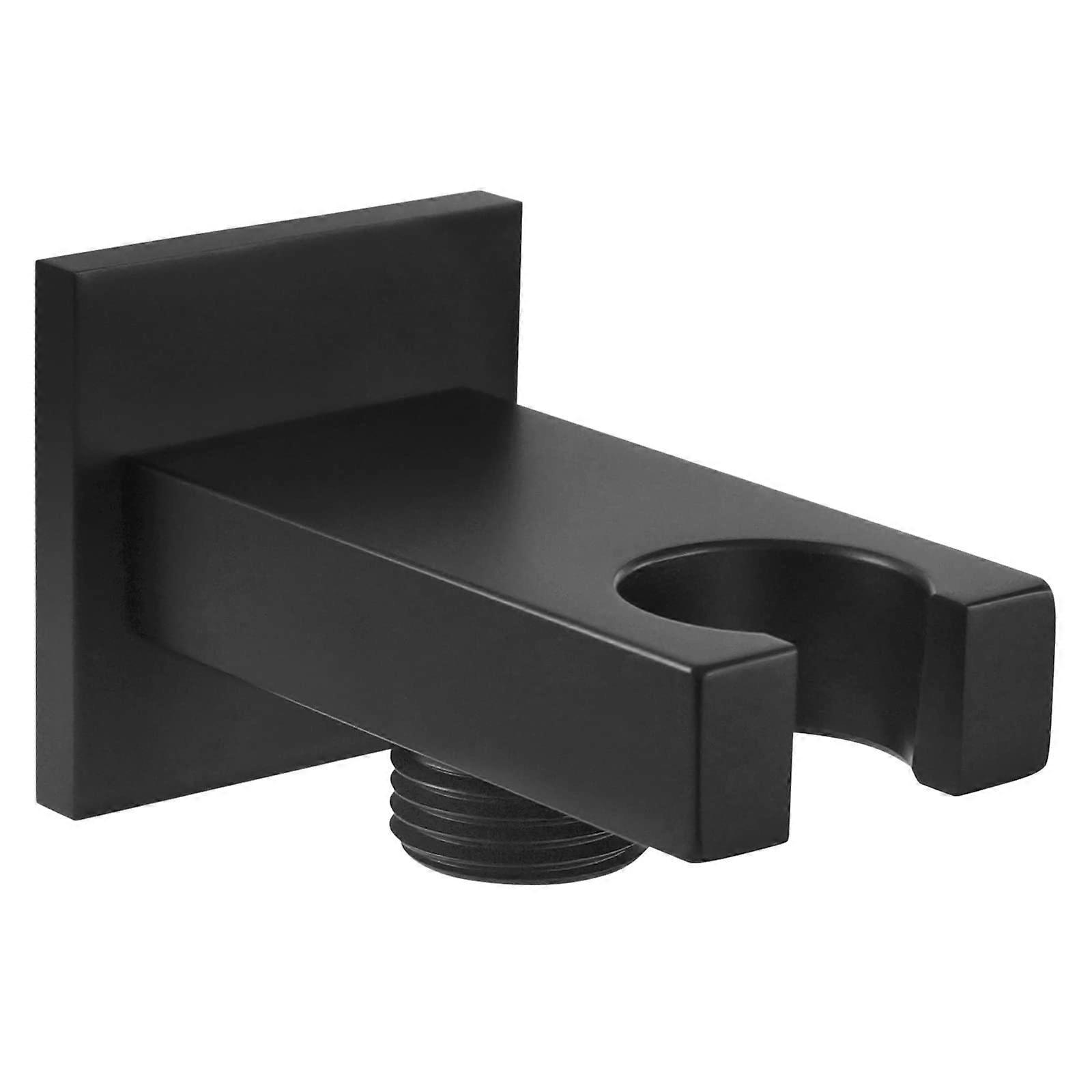 HC9PA Wall Connection Elbow with Bracket Matte Black