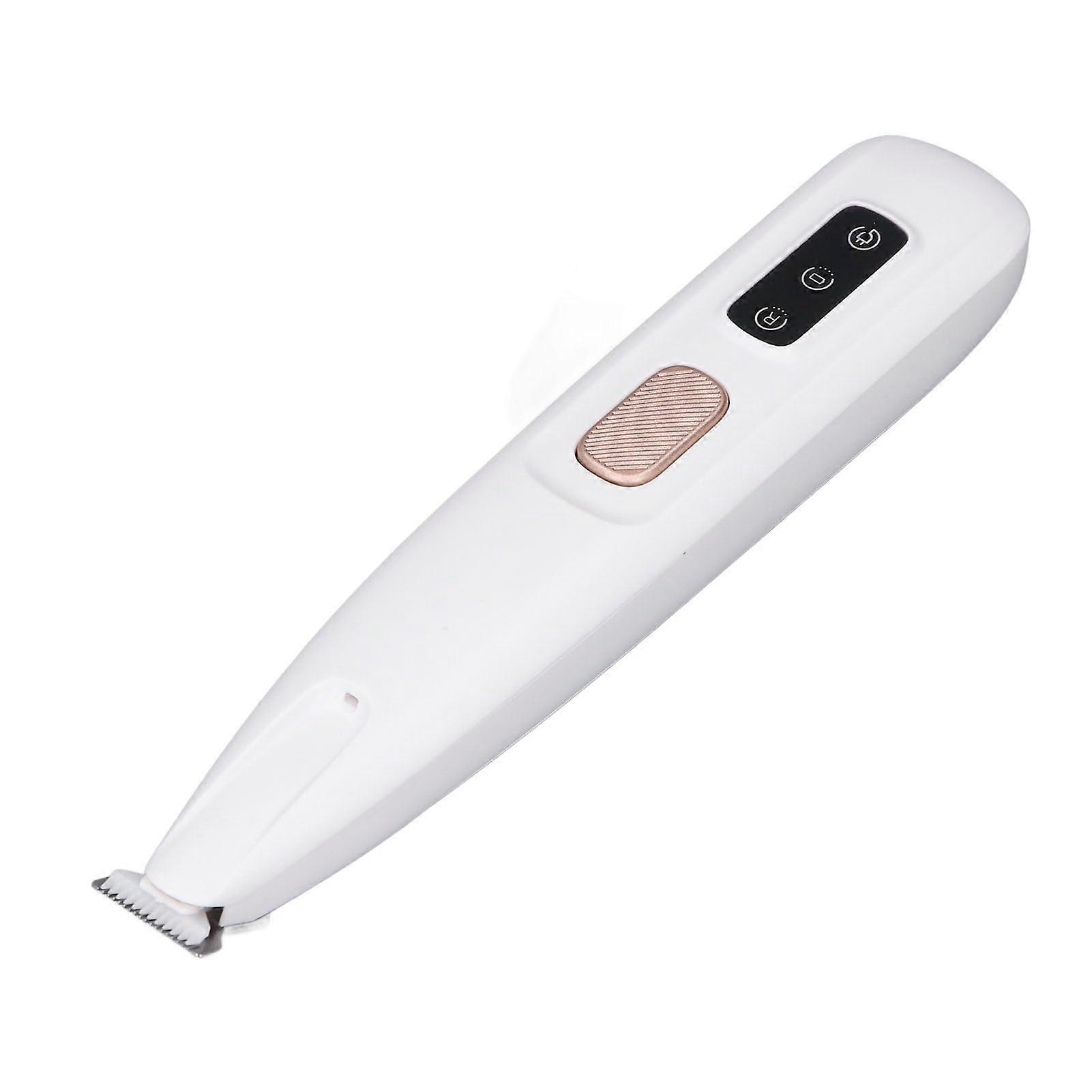 Wireless Dog Paw Trimmer with Low Noise, Electric Pet Grooming Clippers for Small Dogs, Scissors for Ears and Face