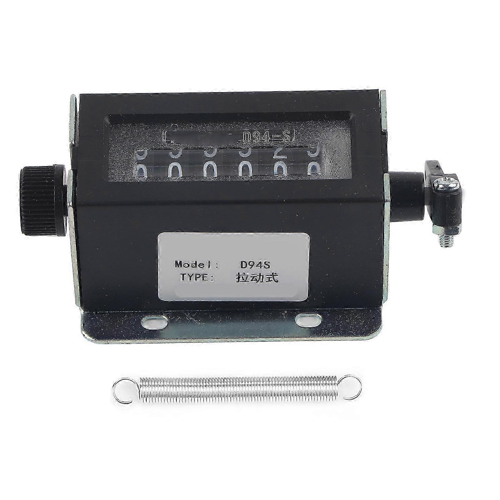 6 Digit Resettable Mechanical Pulling Counter 0-999999