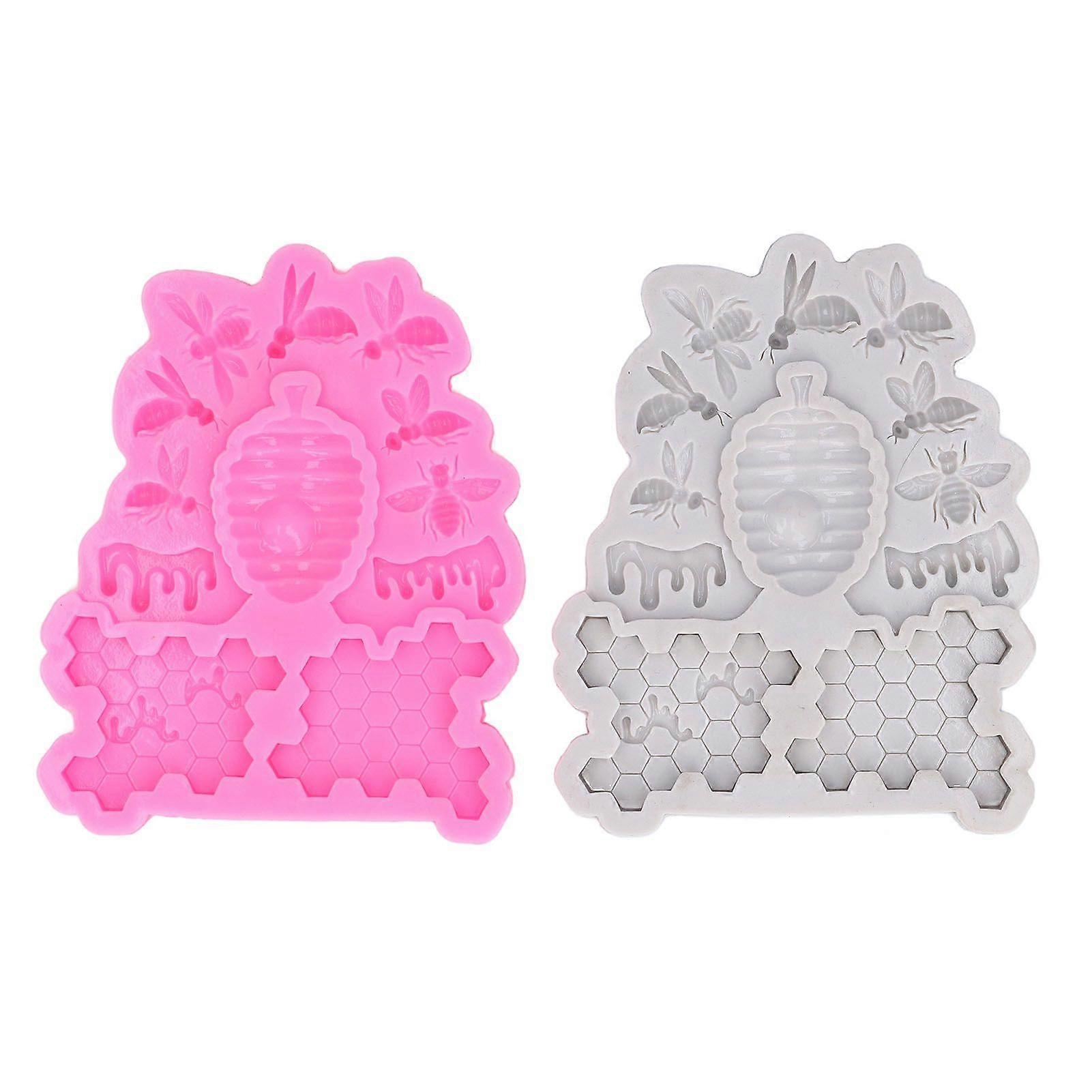 2025 Latest Model  2 Pack Beehive Shape Molds Silicone Baking Mould for DIY