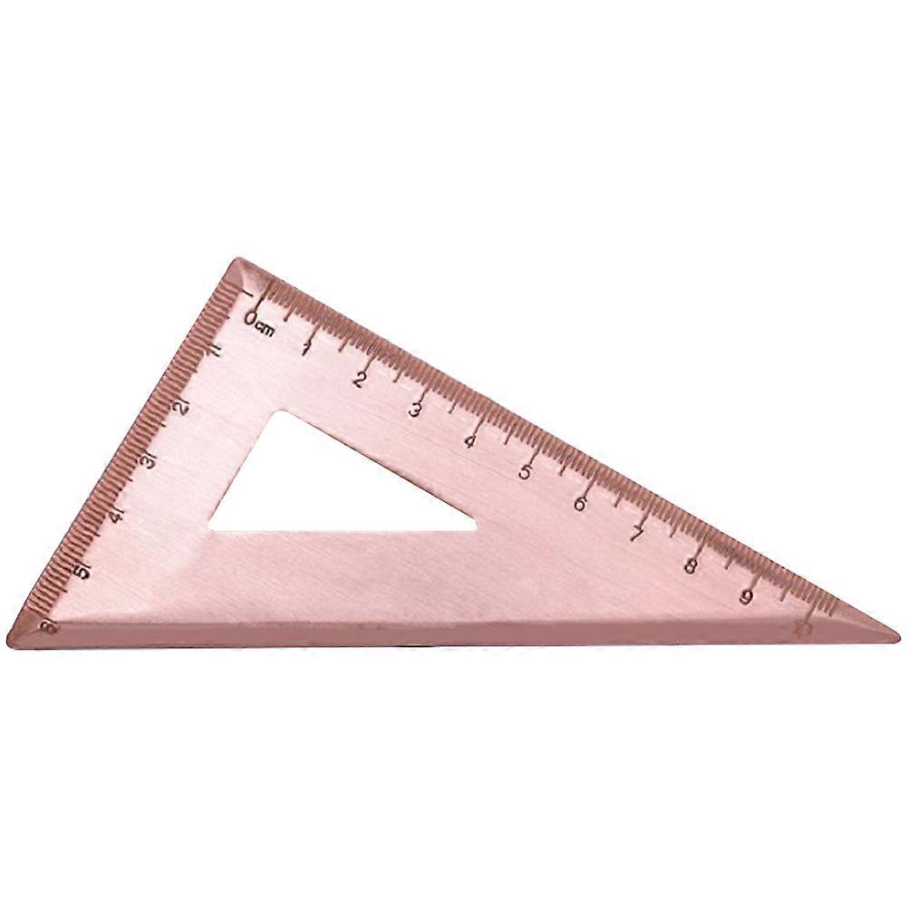 Copper Drafting Triangle Ruler for Measuring with Light Brown Material