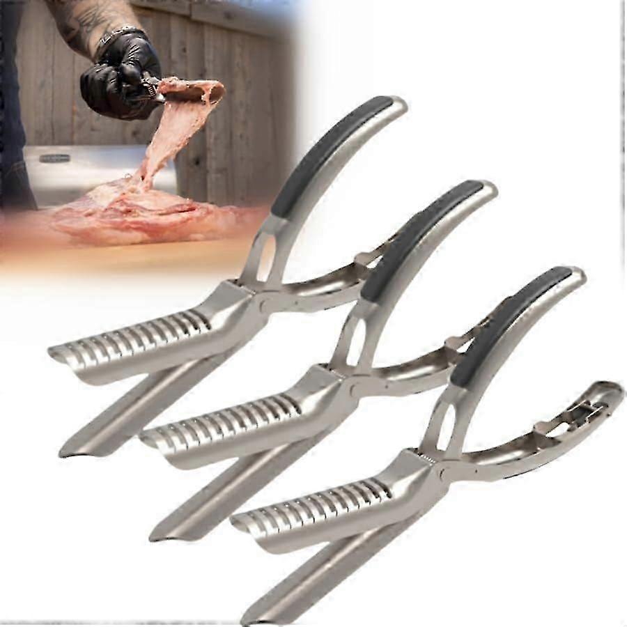 リブメンブレンリムーバーステンレススチールツールキット-バーベキュー愛好家のための究極のリブ準備ツール-簡単にメンブレンを取り外すための人間工学に基づいたデザイン-食器洗い