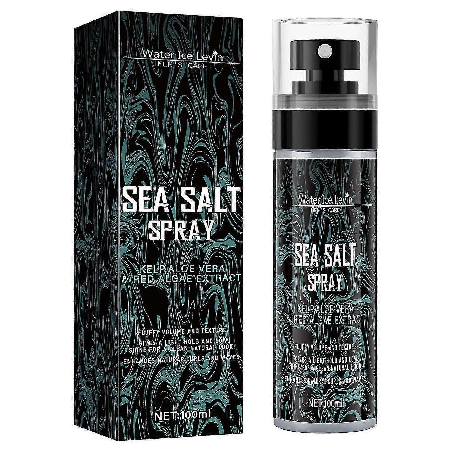 بخاخ ملح البحر للشعر للرجال ، بخاخ نسيج الشعر مع عشب البحر ، الصبار ومستخلص الطحالب الحمراء ، بخاخ الأمواج ، إضافة الحجم والملمس ، بخاخ شعر الشاطئ