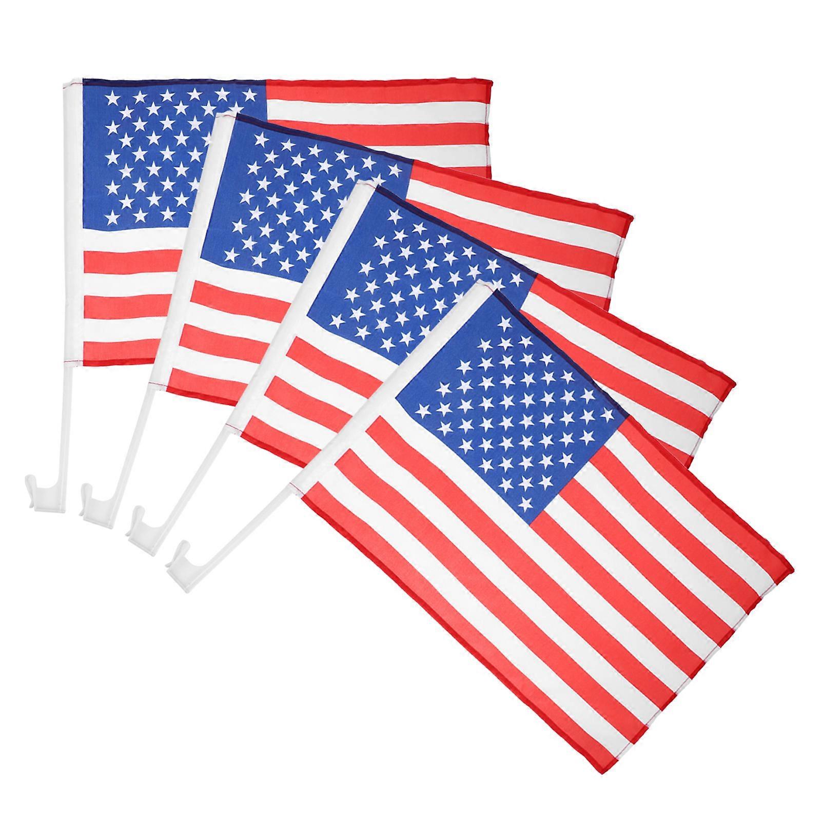 Car Window Flags For Vehicles Weather Resistance 45.00X43.50X30.00CM 4Pcs