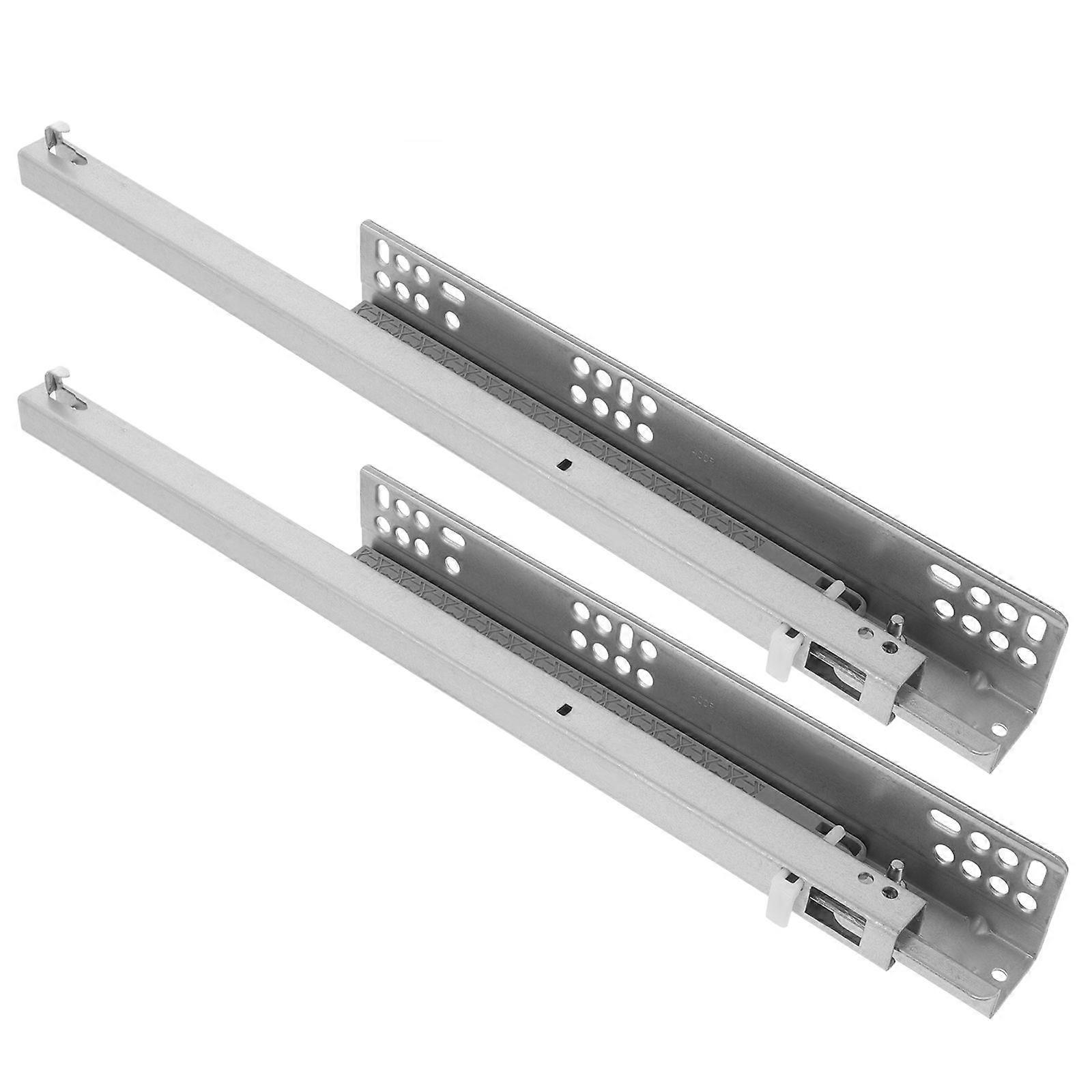 Drawer Rail Wear-Resistant Cold Rolled Steel Rectangular 16.2X1.7X1.6In 1 Pair