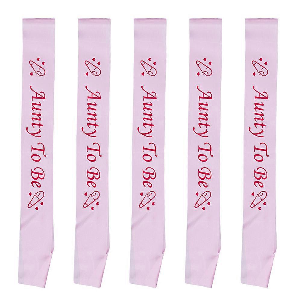 5pcs Soft Shower Cloth Sashes for Party Etiquette Belts, One Size Fits Most, Comfortable Accessory for Birthday and Themed Celebrations