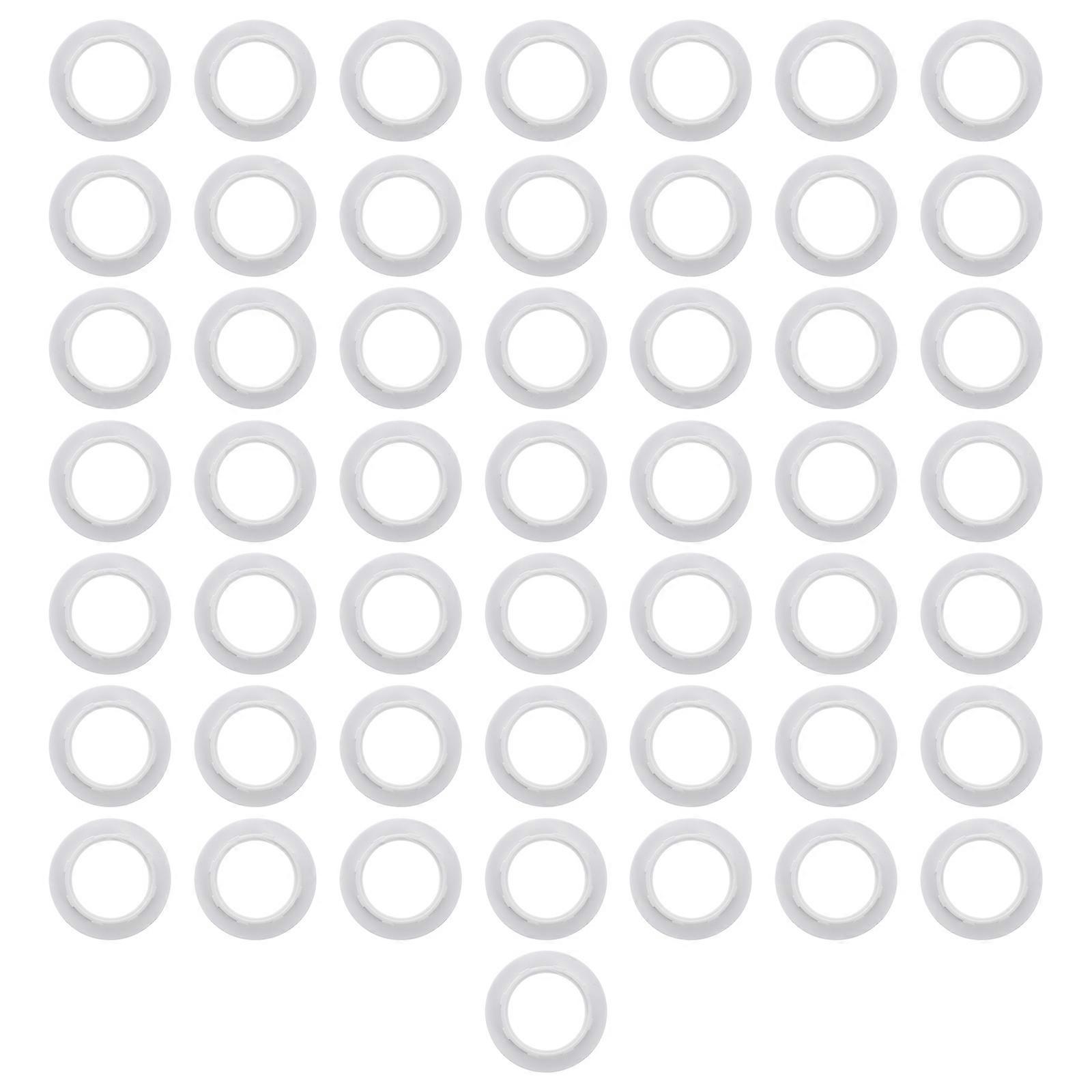 Lampshade Fittings E14 Lamp Cover Rings Professional Installers Circular Shape Simple Design 50Pcs