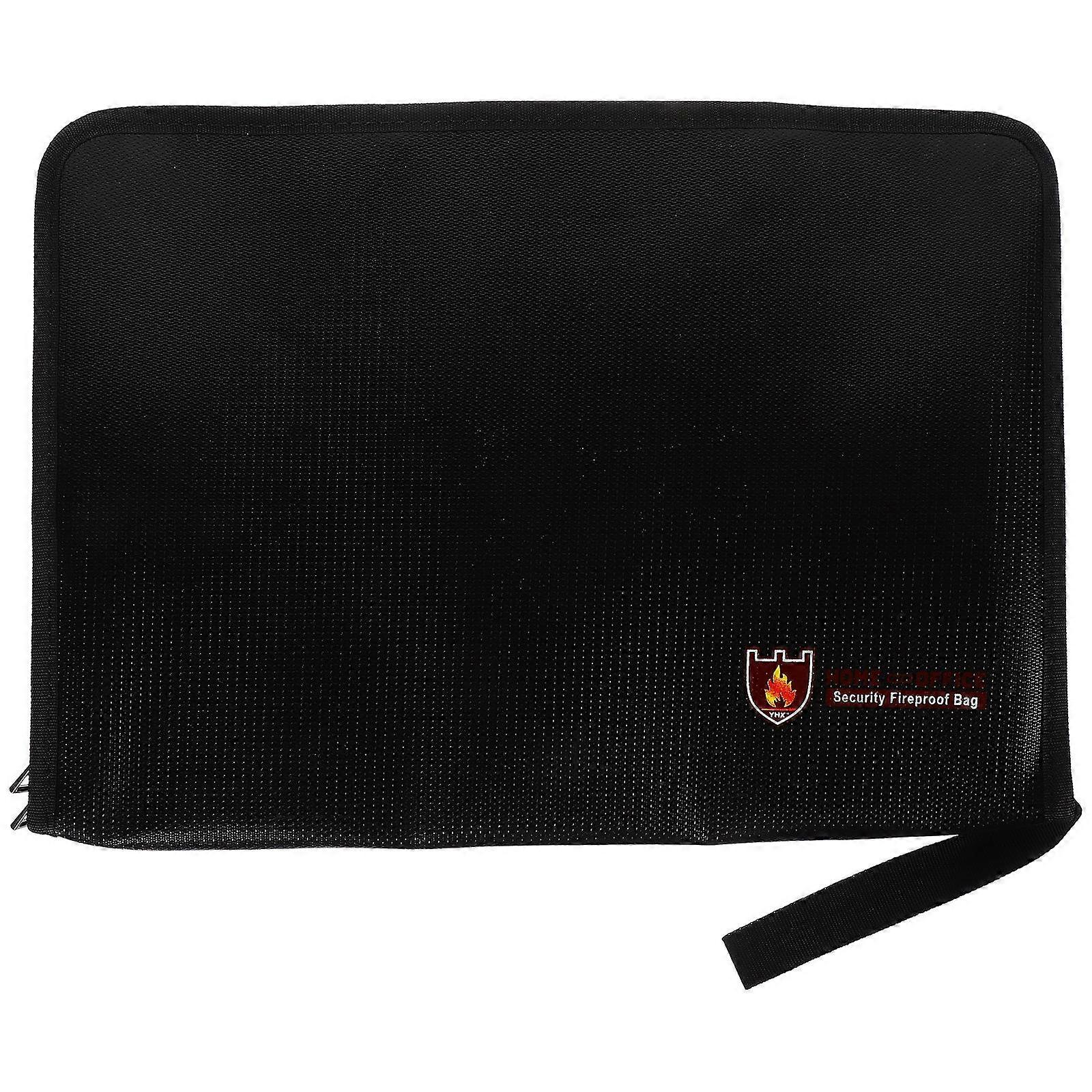 Multi-Functional File Pouch Silicone Coated Fiberglass for Cash Important Documents 1Pcs