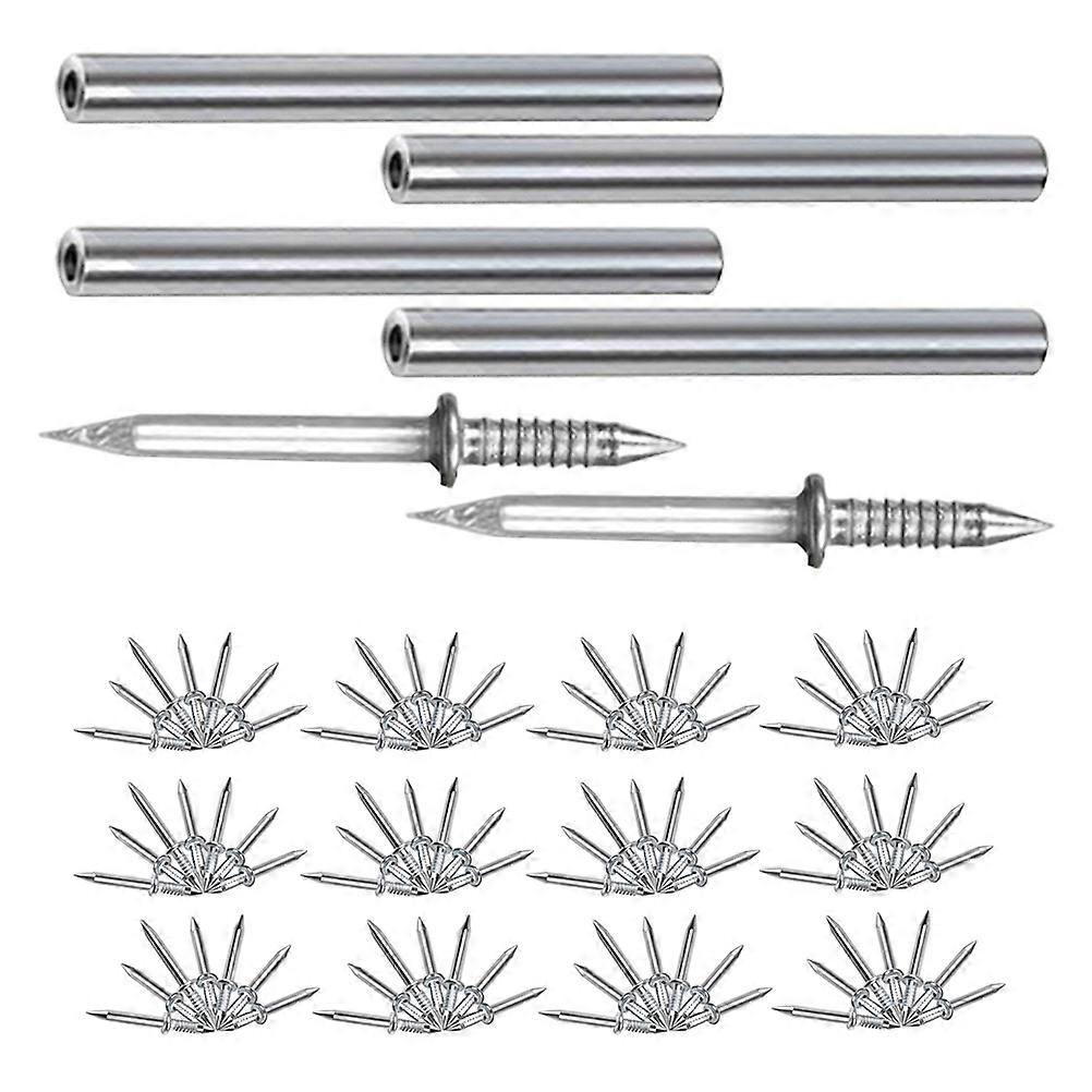 Double-headed Nails Finishing Nails DIY Enthusiasts 2.80X0.30X0.30CM No-hole Installation 1Set