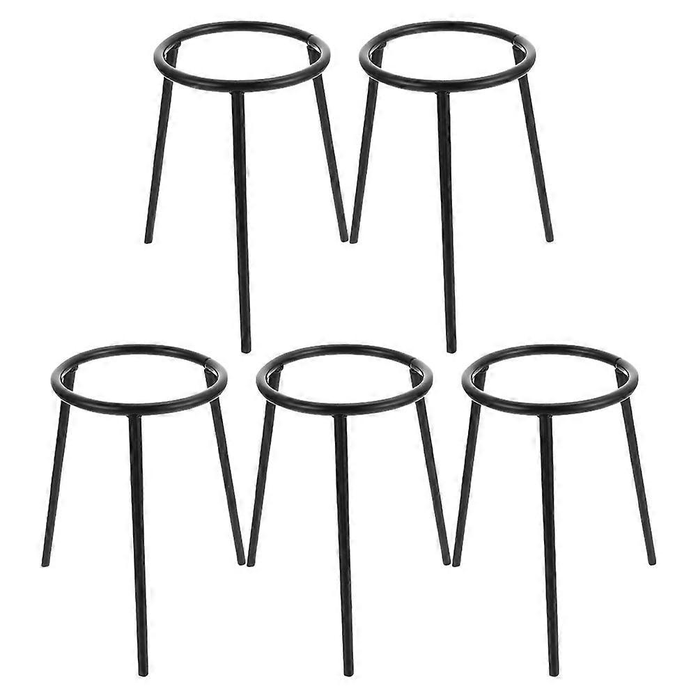Stable Tripod Base Iron For Laboratory Use Chemistry Experiments Construction 5Pcs