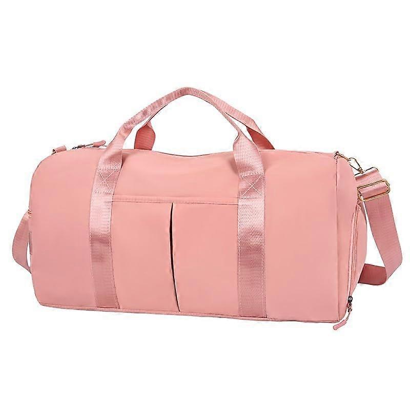 Robuste Sporttasche Polyester With Wet And Dry Compartments And Adjustable Shoulder Straps Pink Training Travel Overnight