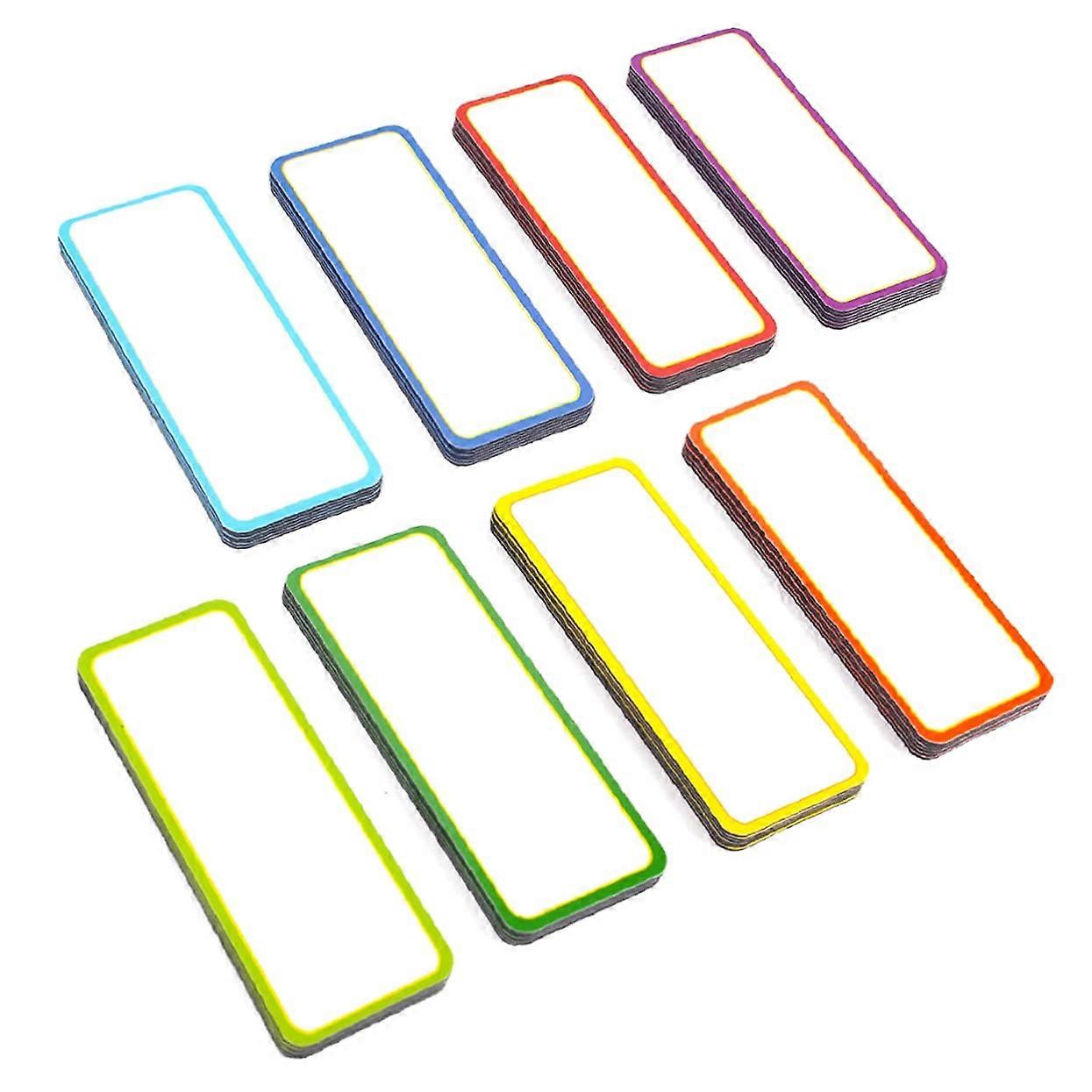 54Pack Writable Magnetic Labels Blank Dry Erase Name Tags Reusable Magnetic Name Badges Rewritable Magnetic Tiles