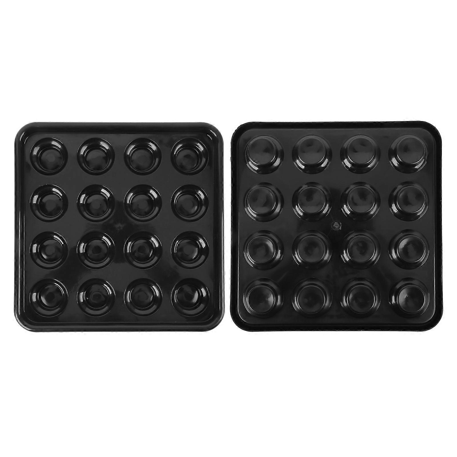 台球托盘加厚塑料 16 孔耐磨防抖台球托盘