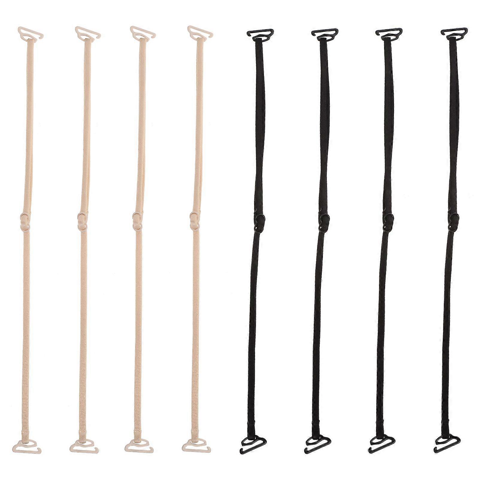 8Pcs Kvinner Sklisikre BH-stropper Creative Undertøy stropper (tilfeldig farge)