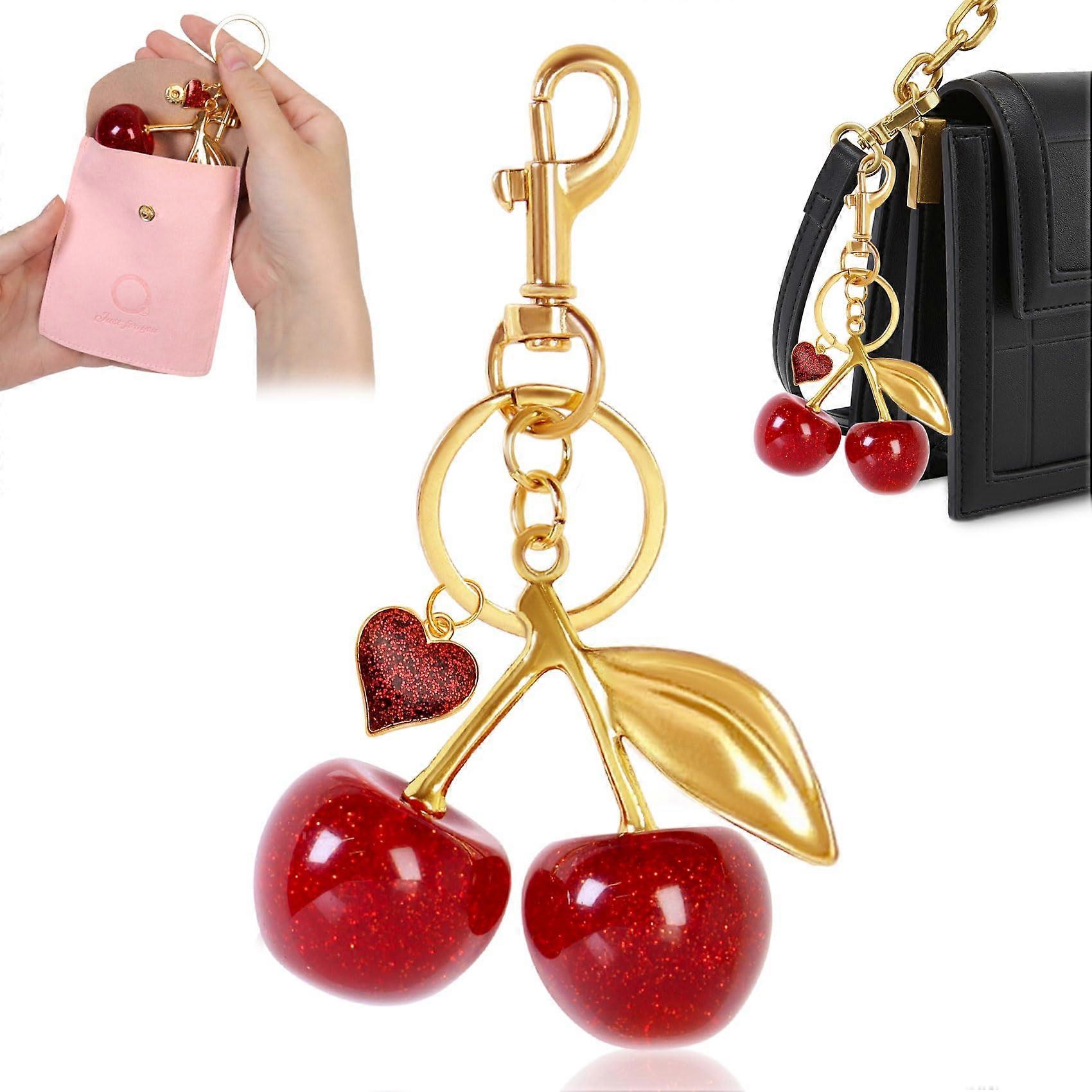 Cherry Bag Charm  
Cherry Keyring  
Bag Charms Keyring Red