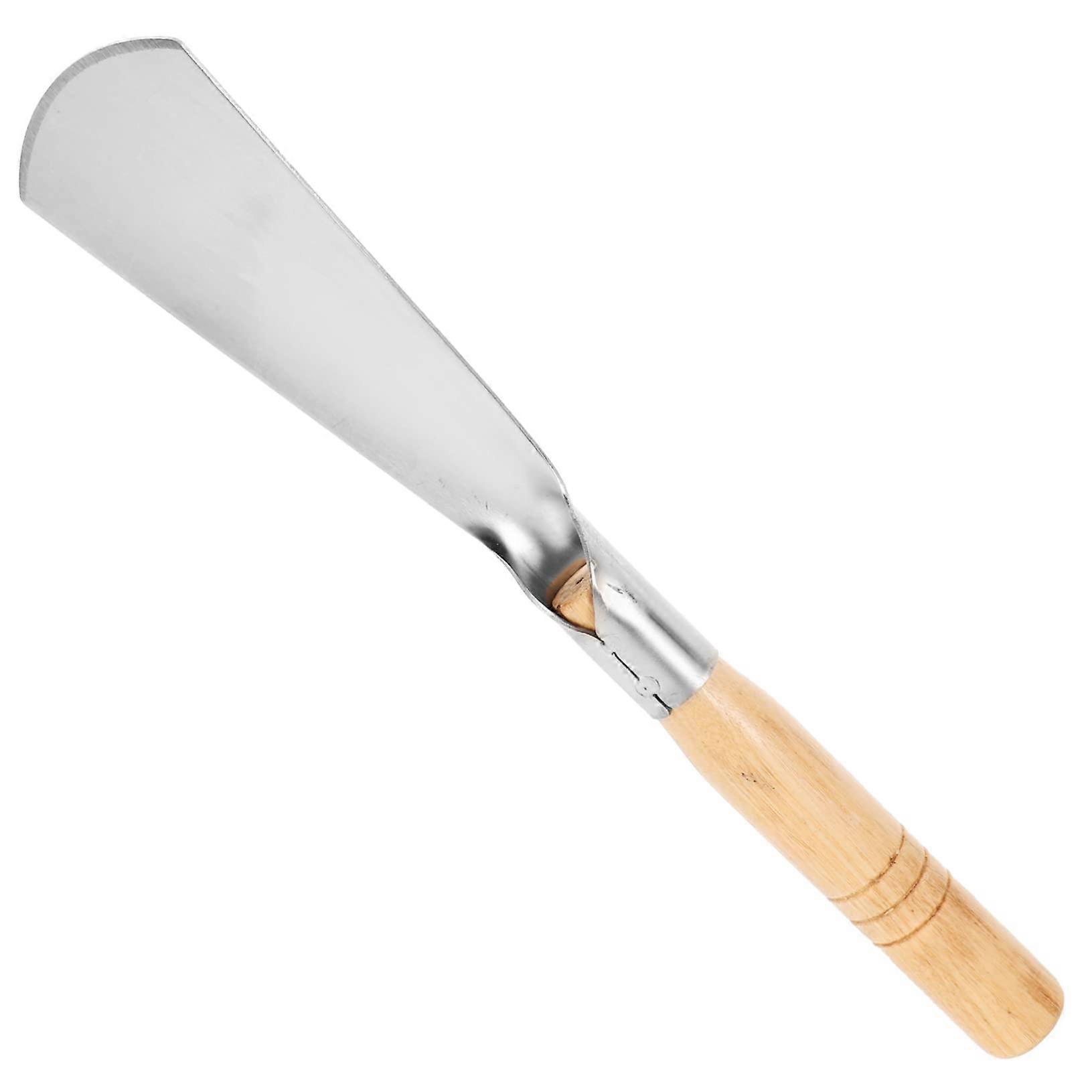 Flat Shovel with Wooden Handle for Garden Use - Stainless Steel Small Shovel for Soil and Planting Tasks