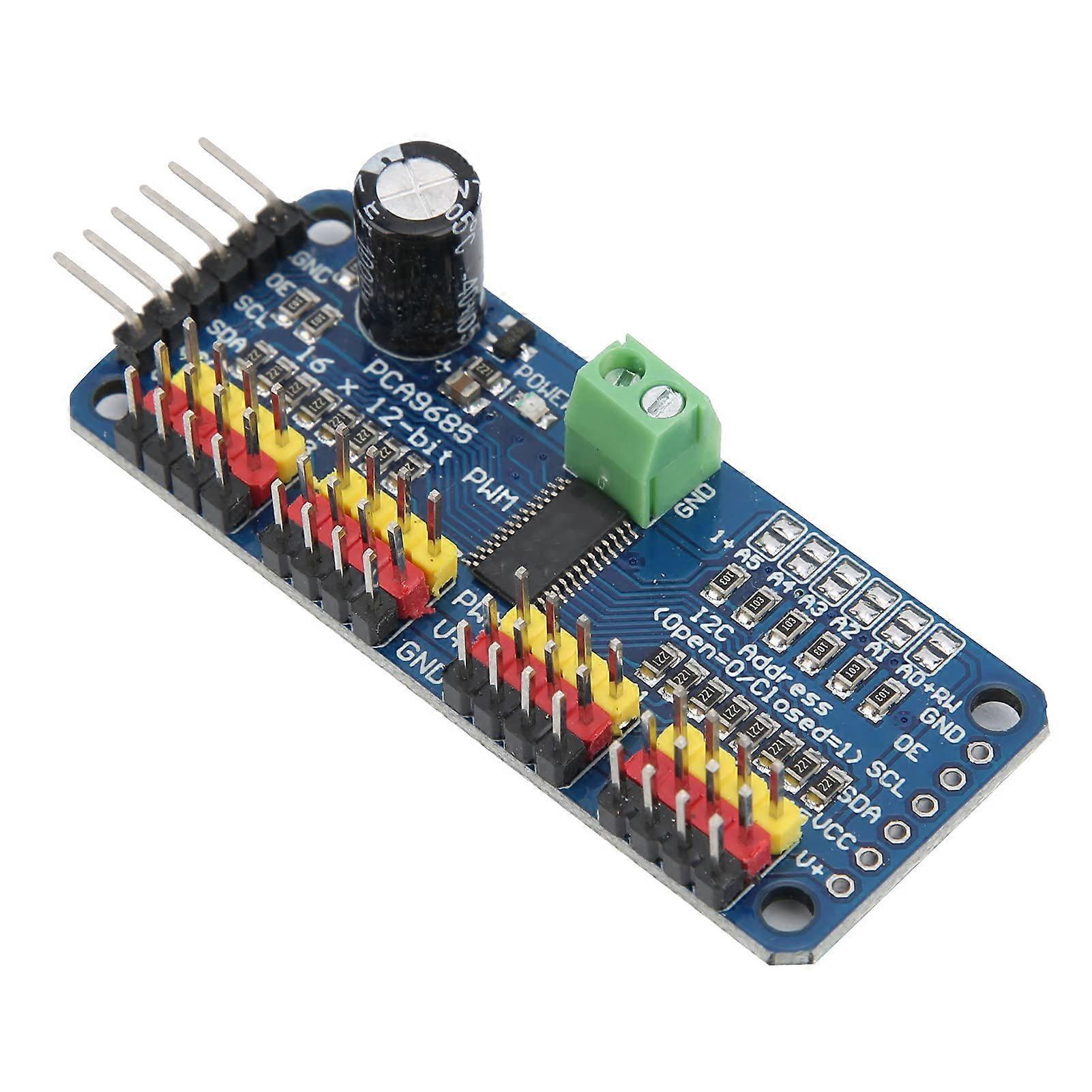 PCA9685 PWM Servo Driver 16 Channel Motor Drive Board Module Ideal for Robotics and Automation Applications