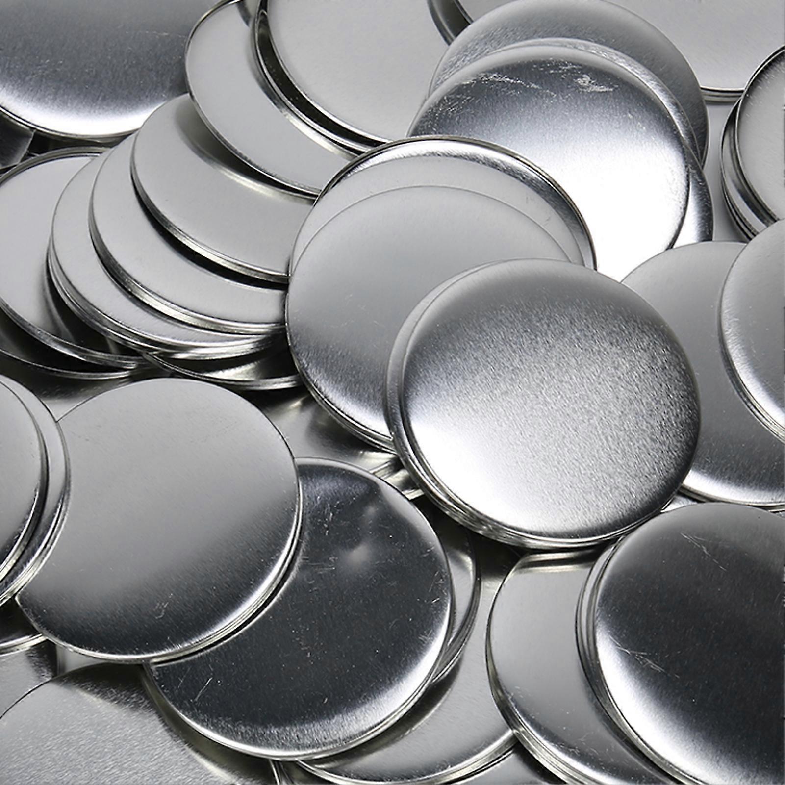100 Sets Blank Button Badge Parts Set DIY for Button Making Machine Rust Prevention Button Maker Supplies for Crafts 58mm/2.3in