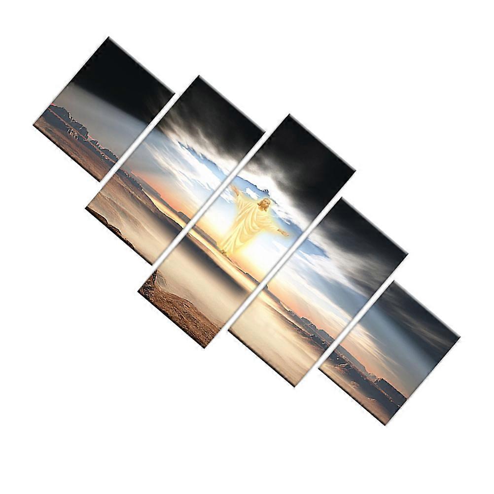 Decorative Painting For Wall Pattern Holy Feeling 100x40cm Multi Color Water Based Chemical Fabric 1Set