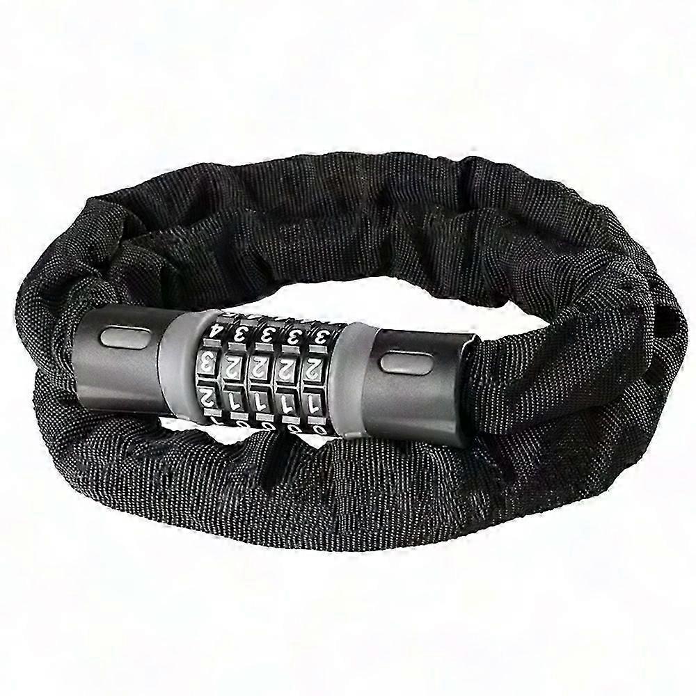 Candado de cadena de bicicleta de 5 dígitos con código numérico