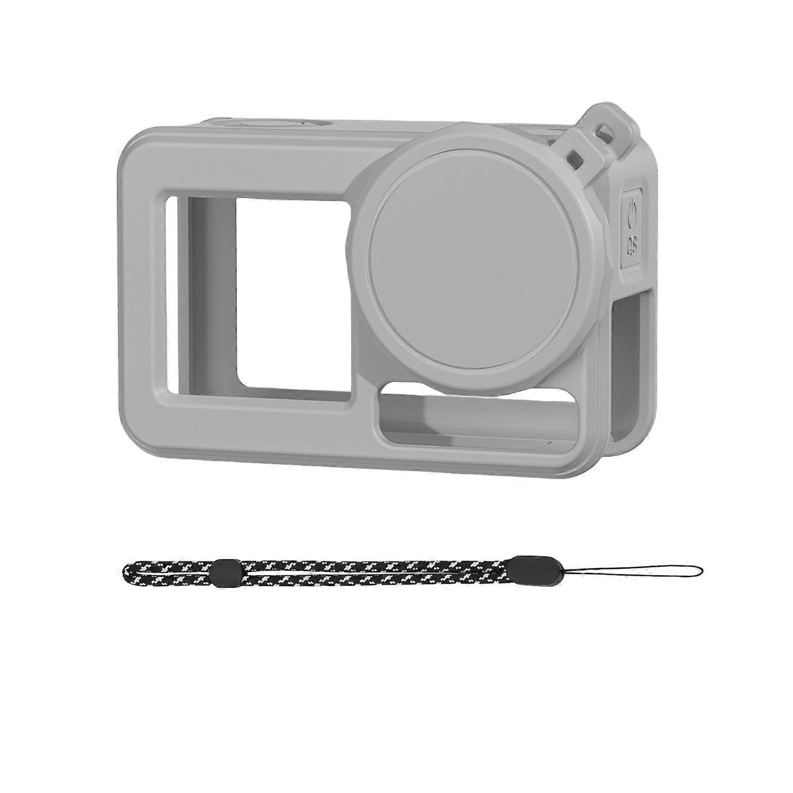 Flexible Silicone Cover for Action 5Pro Camera AntiScratch, Shockproof Design Case Lens Protections with Lanyard Multicolor