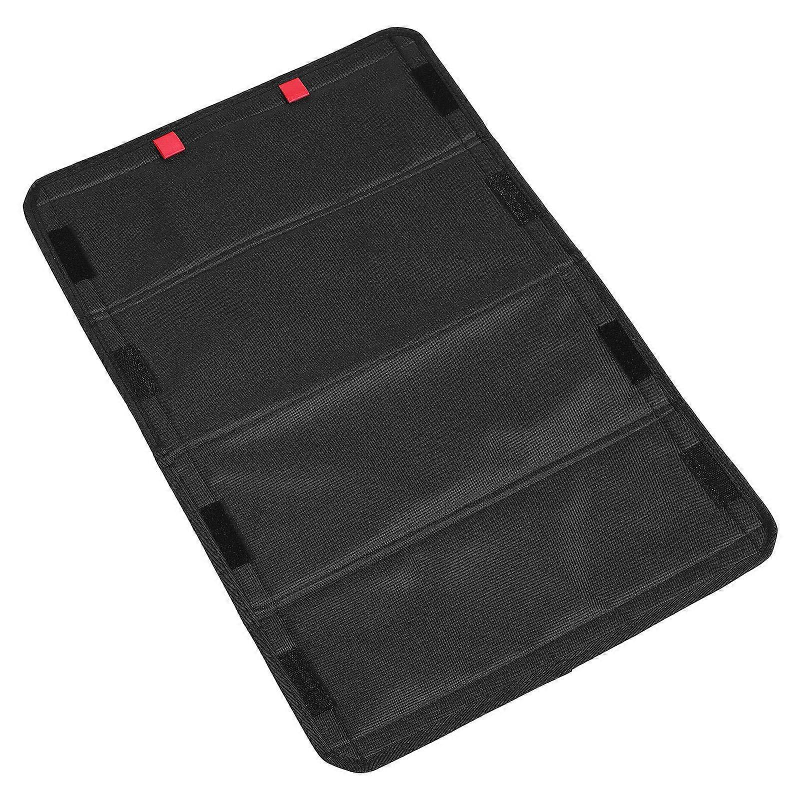 Black Foldable RV Door Window Shade Oxford Cloth Privacy Screen with UV Protection Waterproof Easy Installation