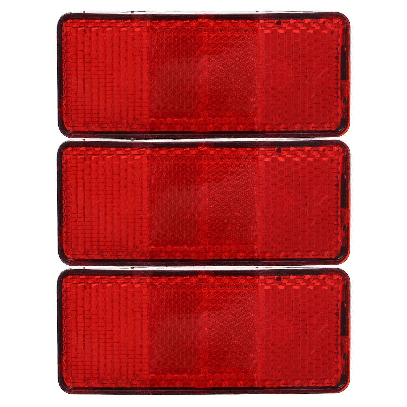 Durable Bicycle Reflector Set 3Pcs Visibility Enhancement For Travel Enthusiasts Easy Install Functionality