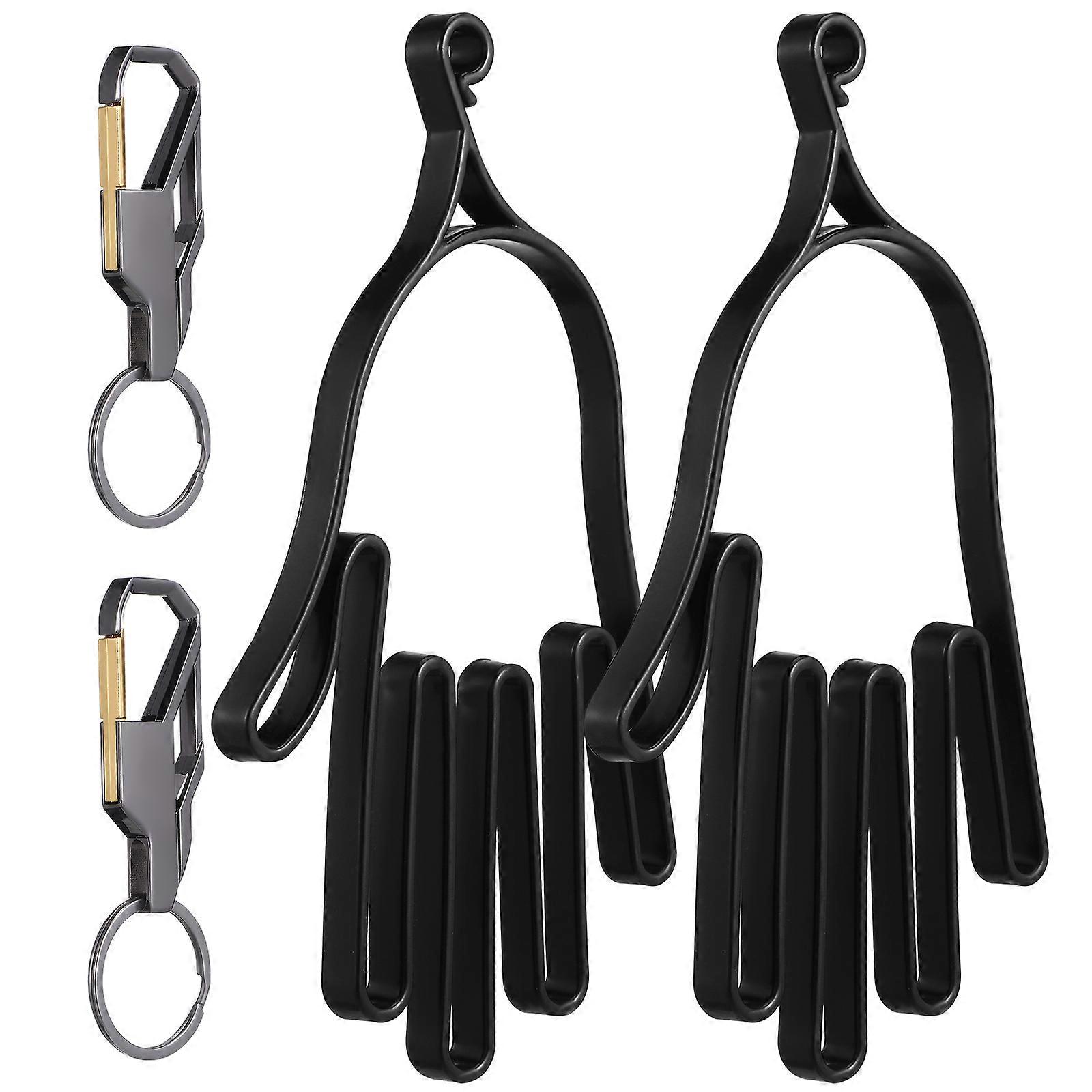 Golf Gloves Holder Case With Keychain For Golfers Prevent Deformation Compact Design PP Material 2Pcs
