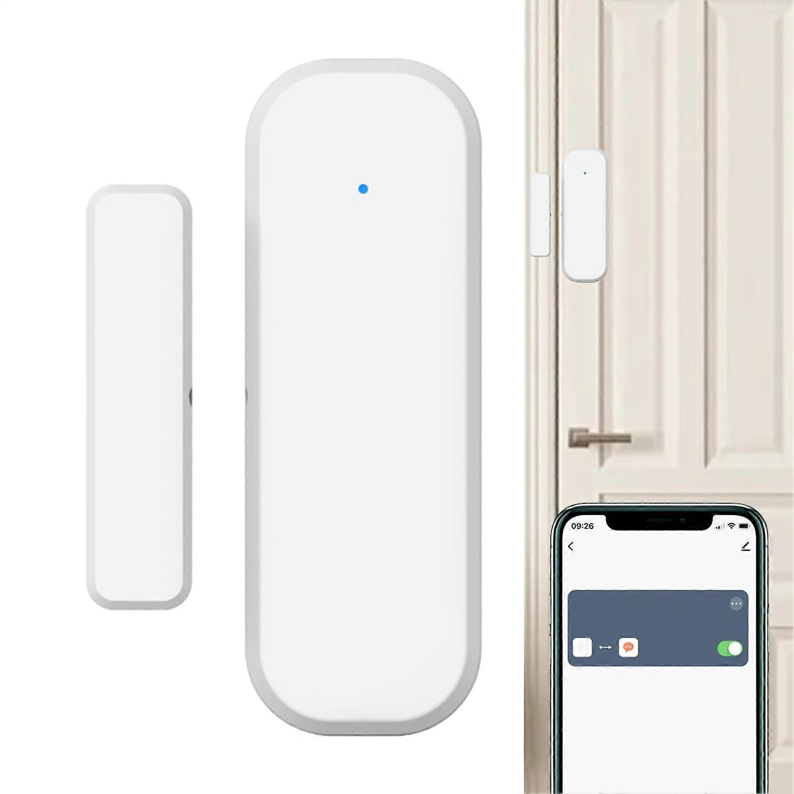 Wireless WiFi Door Sensor, Smart Home Automation with App Alerts for Security