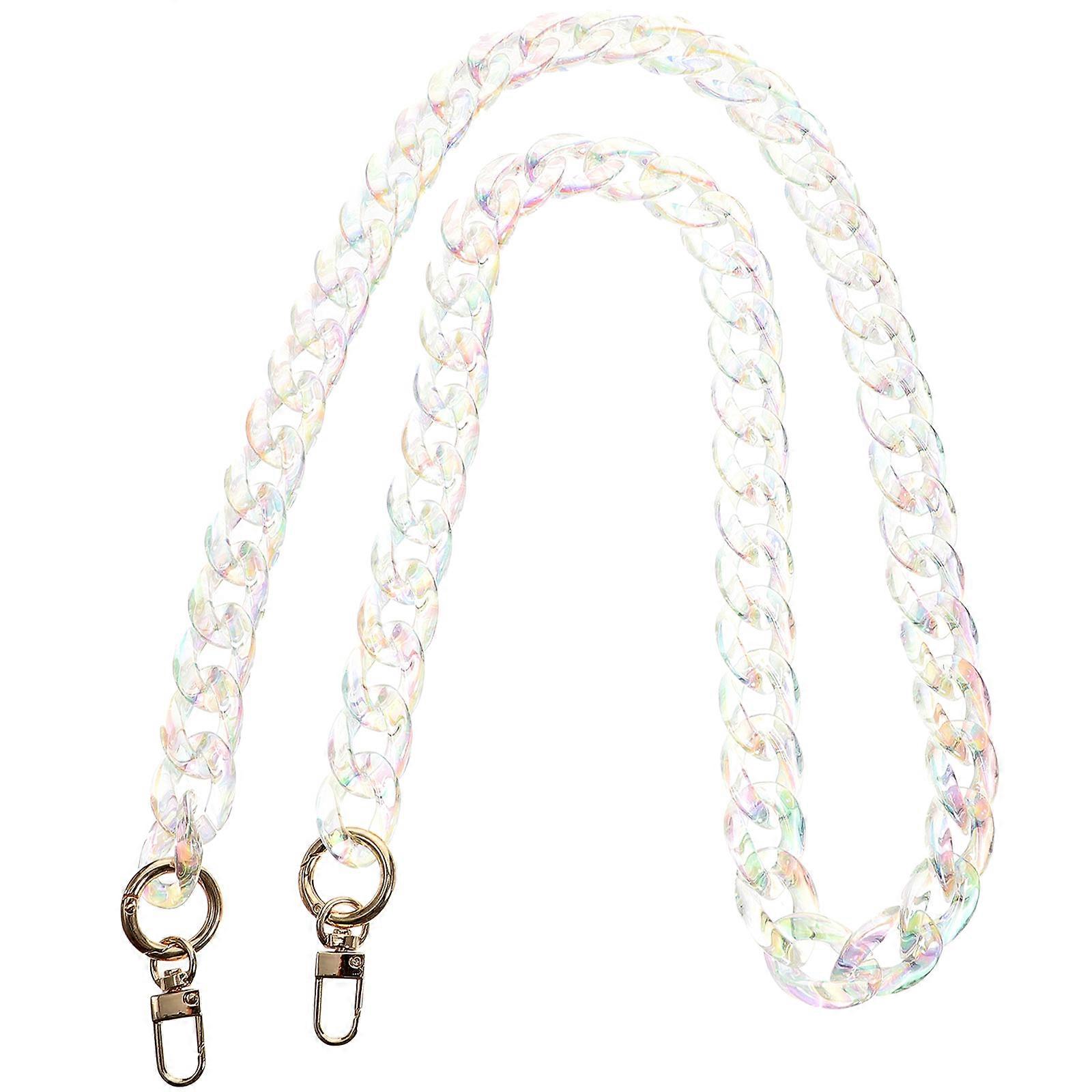 Purse Chain Strap Diy Bag Chain Elegant Handbag Accessory Multi Color 120X2cm Replacement 1Set