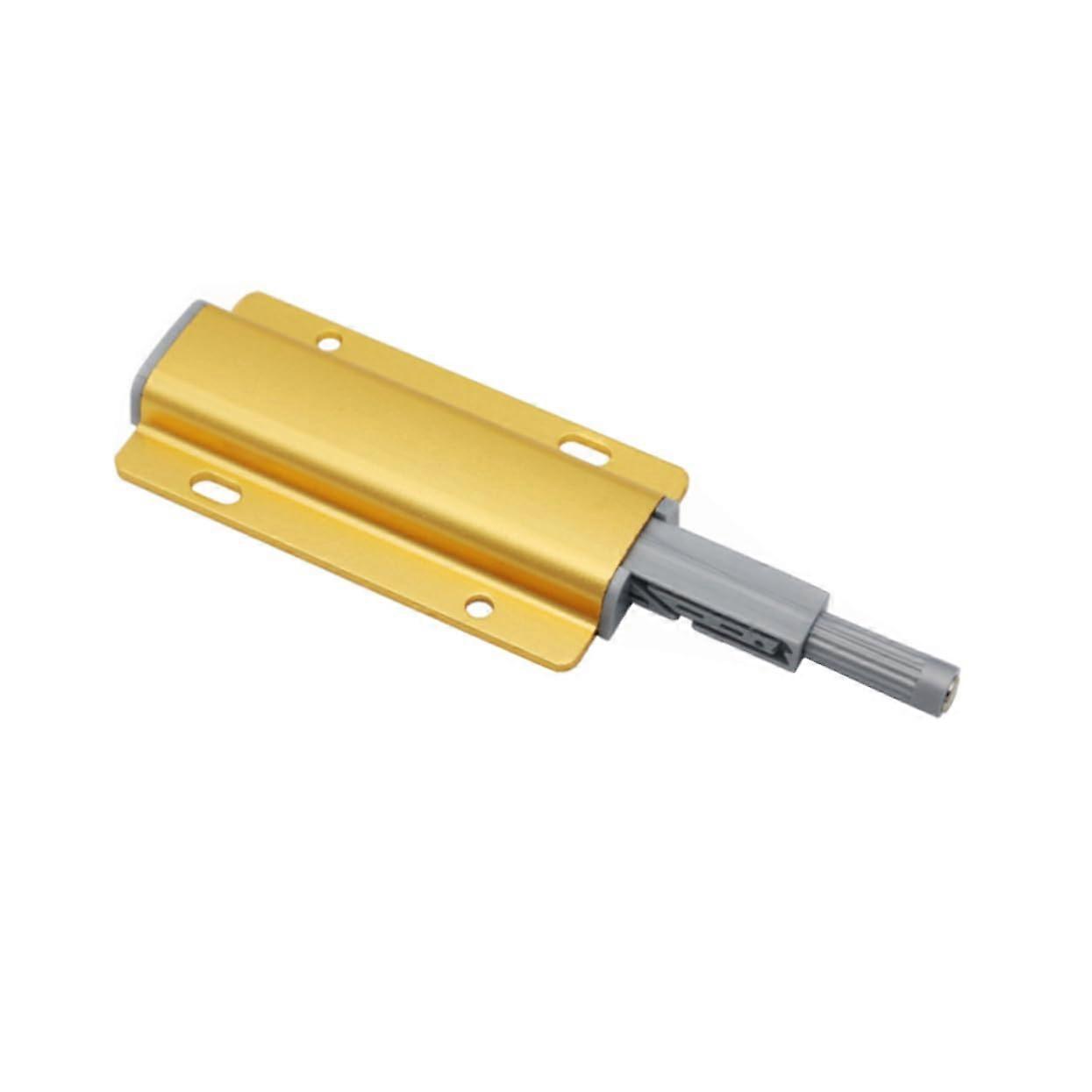 4piece aluminum cabinet lock door handle damper and buffer system for cabinet doors, easy to open without handle, gold