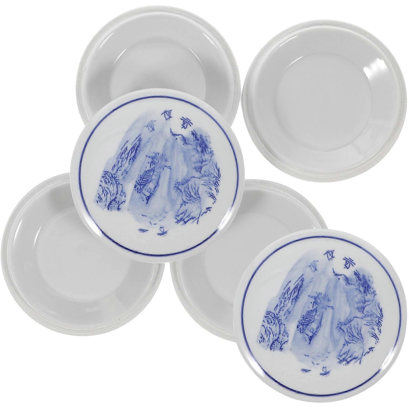 Chinese Painting Ceramic Mixer Set for Artists with 5-Layer Stackable Design White Color