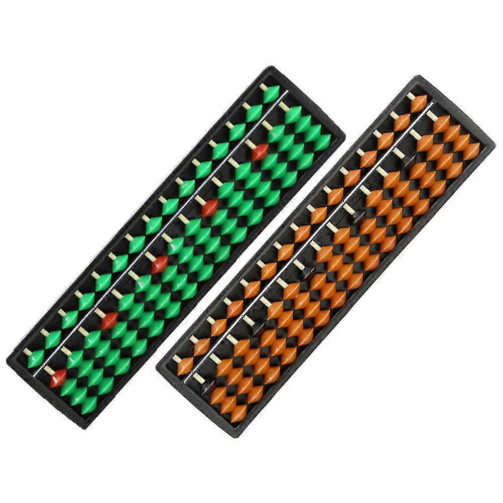 2pcs Portable Arithmetic Abacus Traditional Counting Tool for Enhancing Math Skills, Ideal for School, Learning, and Fun