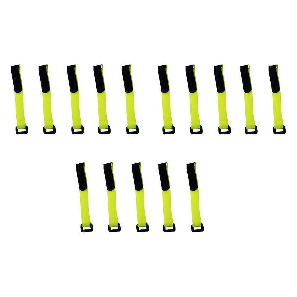 15pcs Durable Hook & Loop Straps for Bicycles, Cables, and Accessories – Reliable Fastening Tape for Organizing and Securing