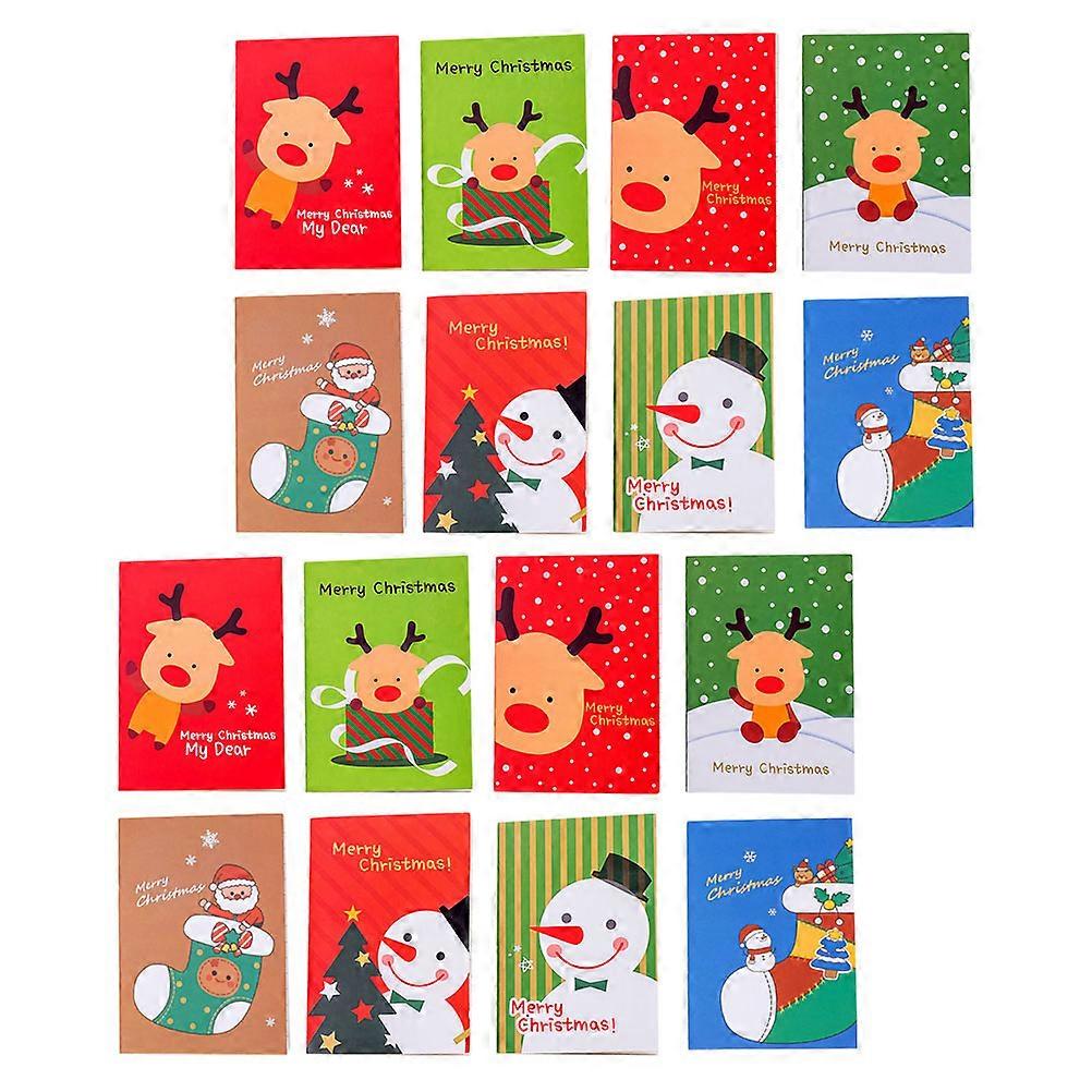 Assorted Color Christmas Notepads for Writing Use 24Pcs Pocket Paper Pads
