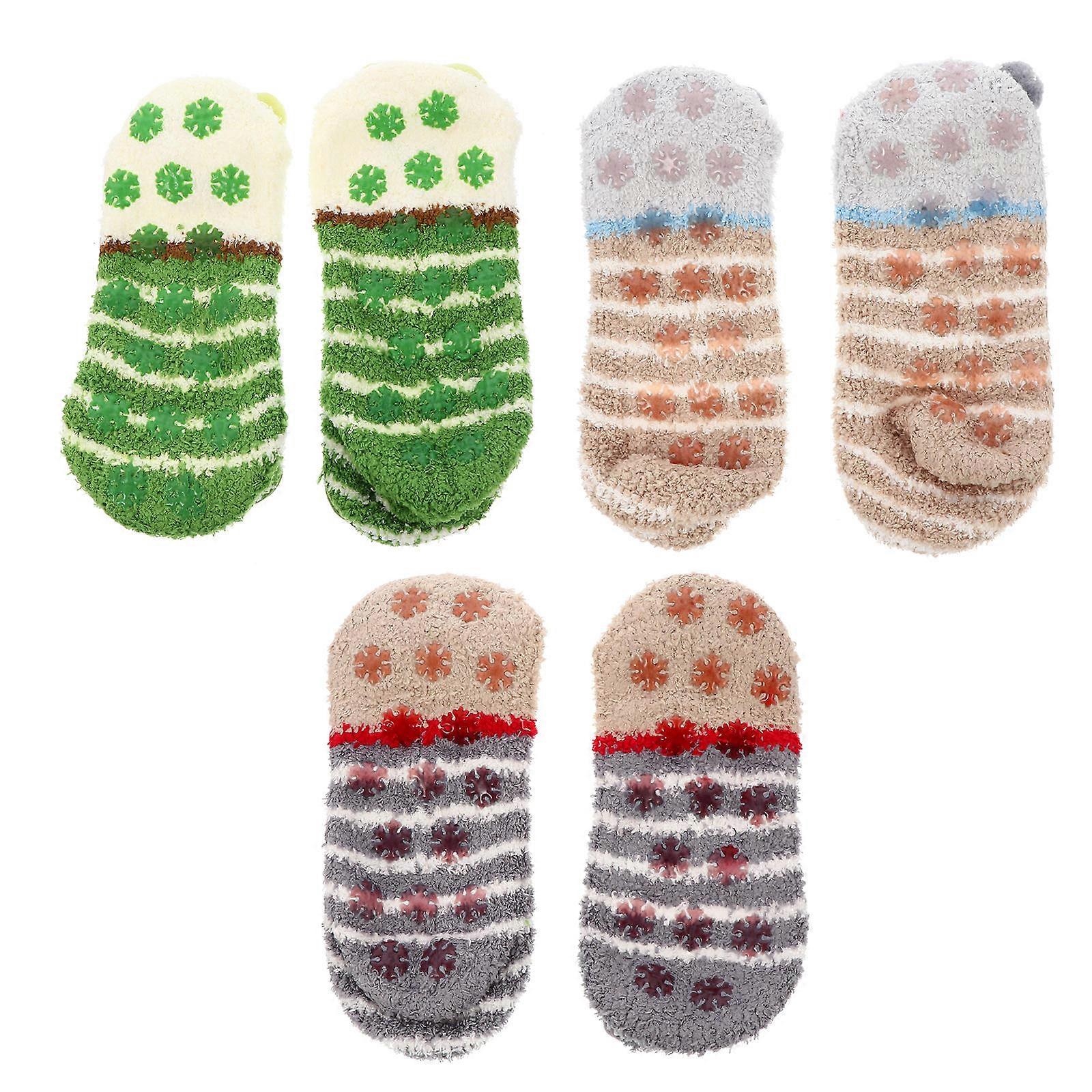 Comfortable Winter Socks For Adults Indoor Use In Multiple Colors Featuring Heel-fitting Pairs