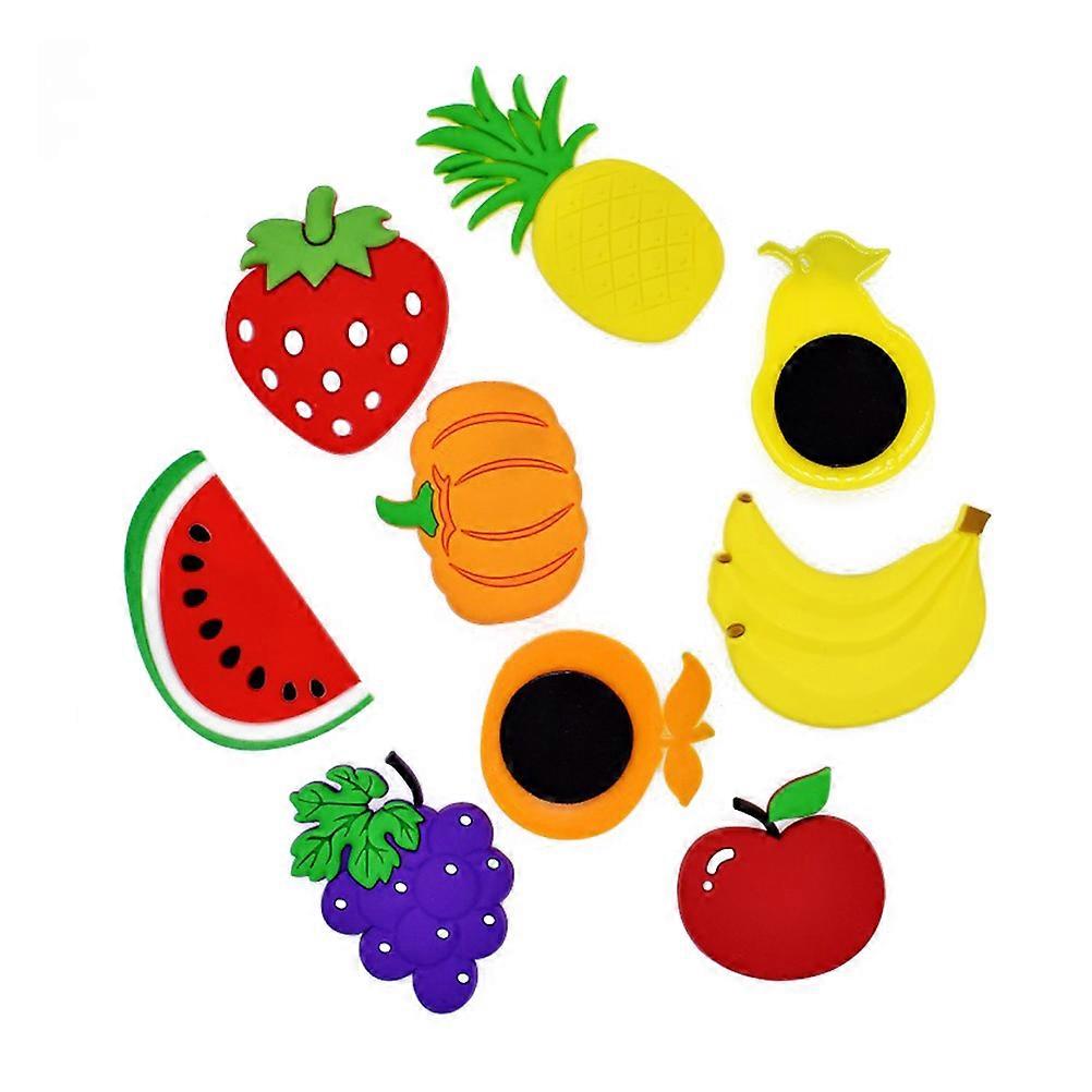 Creative FruitShaped Fridge Magnets Assorted Color PVC Stickers for Home Decoration Cute Cartoon Design