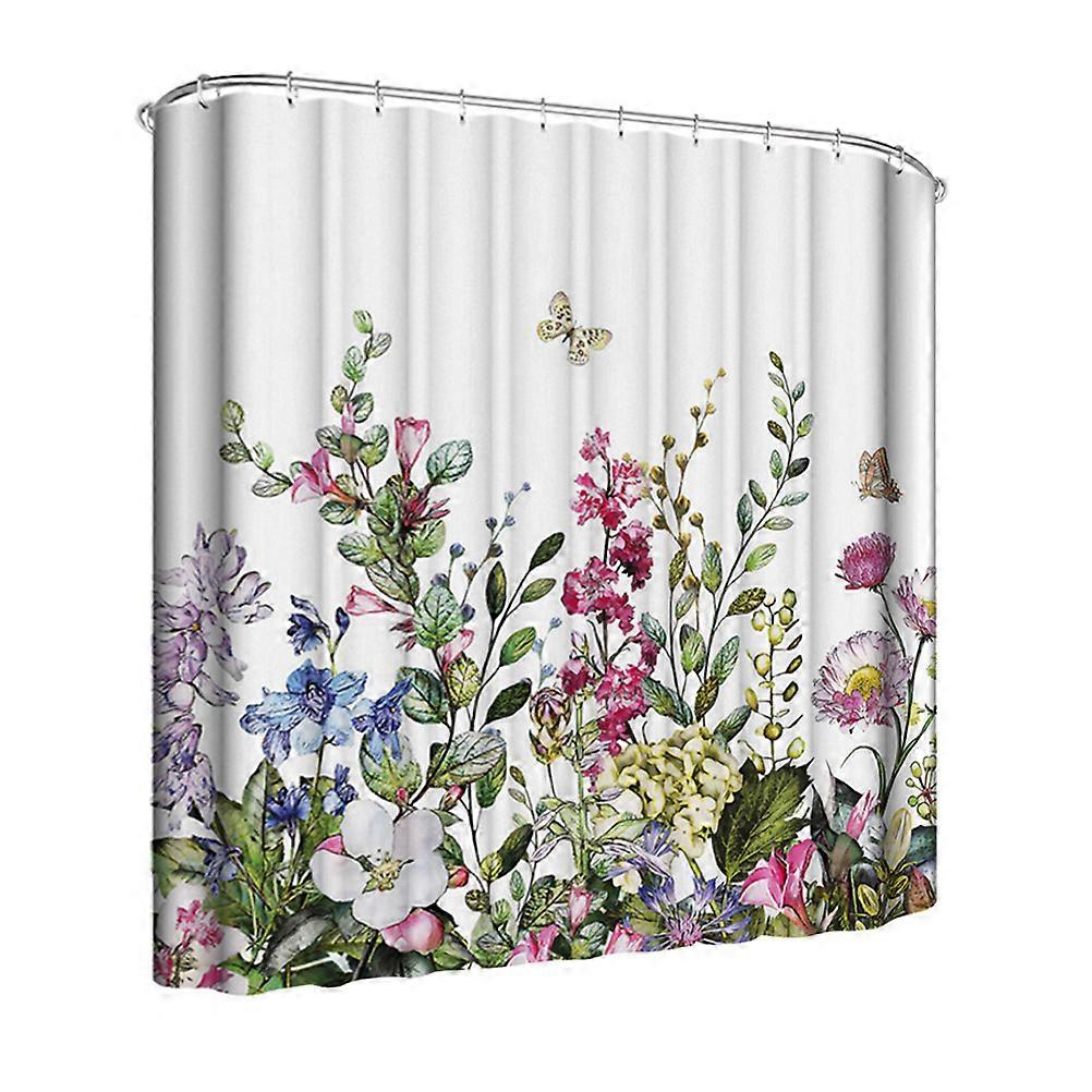 Graphic Shower Curtain Square Shape for Bathroom Waterproof 1Pack