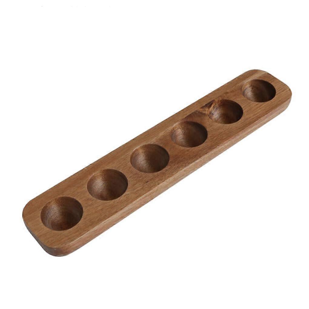 Desktop Egg Holder Tray, Durable Non-Toxic Wooden Design, Smooth Lines, Prevents Spoilage, Egg Storage Box Type 1