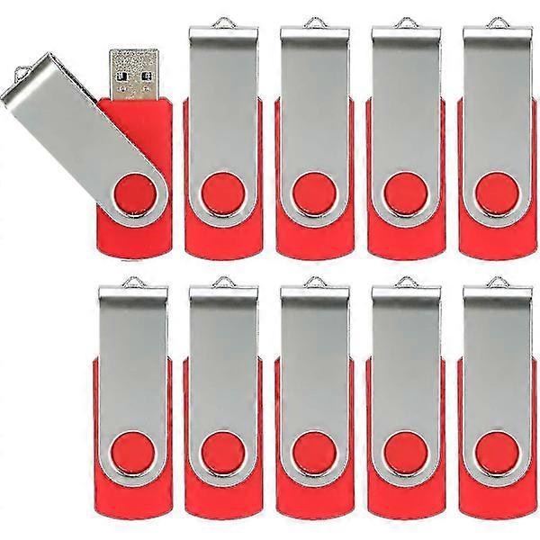 10-pack USB flash drives USB 2.0 USB stick Bulk pack Rotatable Memory Foldable storage Jump Drive