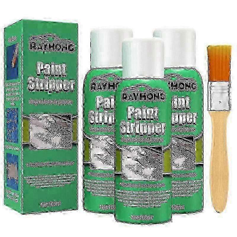 3件汽车脱漆剂，金属表面脱漆刷，快速起效脱漆剂，用于摩托车和清漆，金属