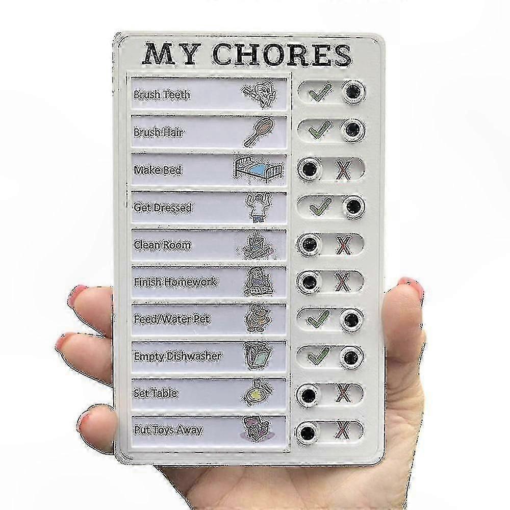 Reusable Plastic Board for Daily Tasks and Elder Care Checklists
