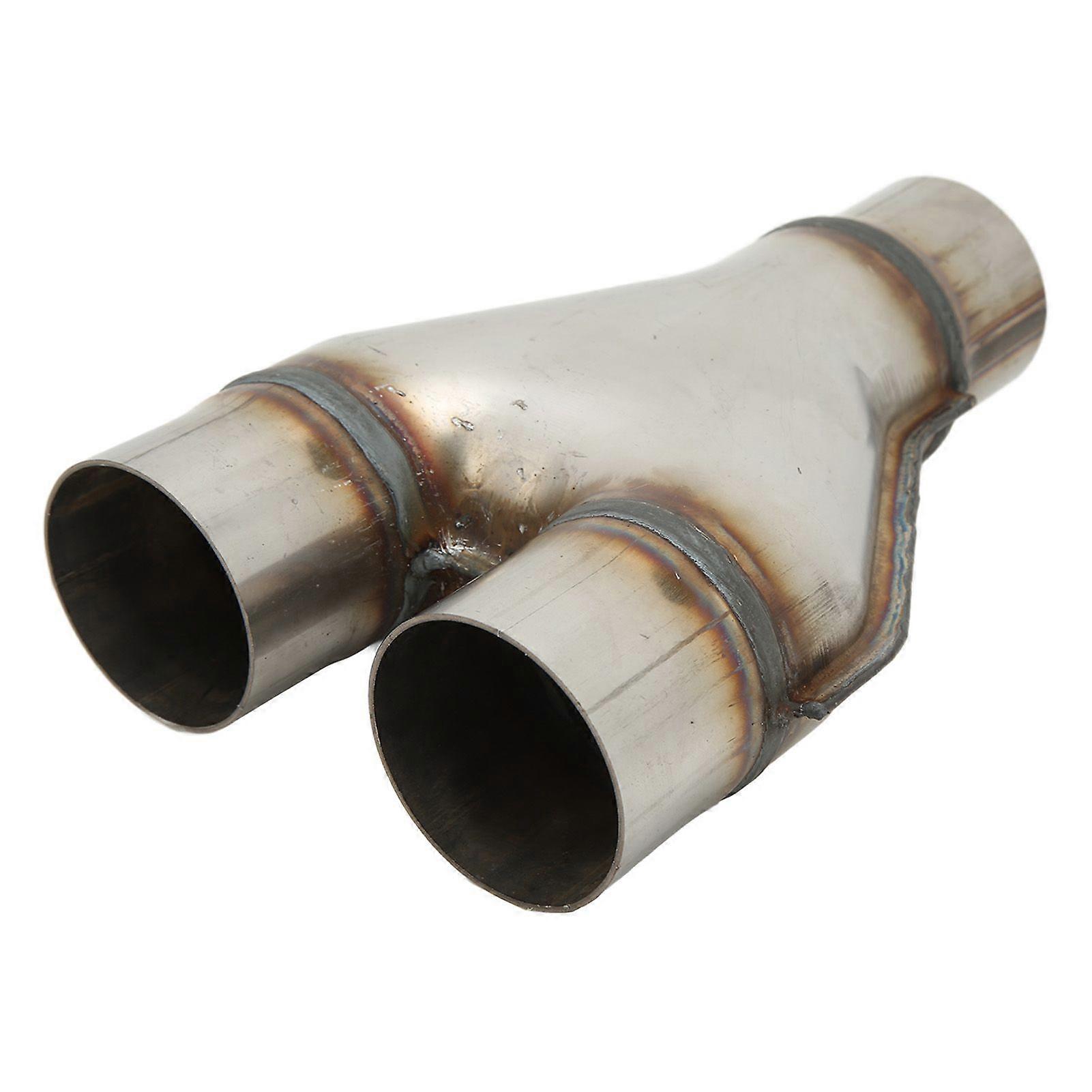 universal y shaped exhaust tip 76mm inner diameter muffler adapter